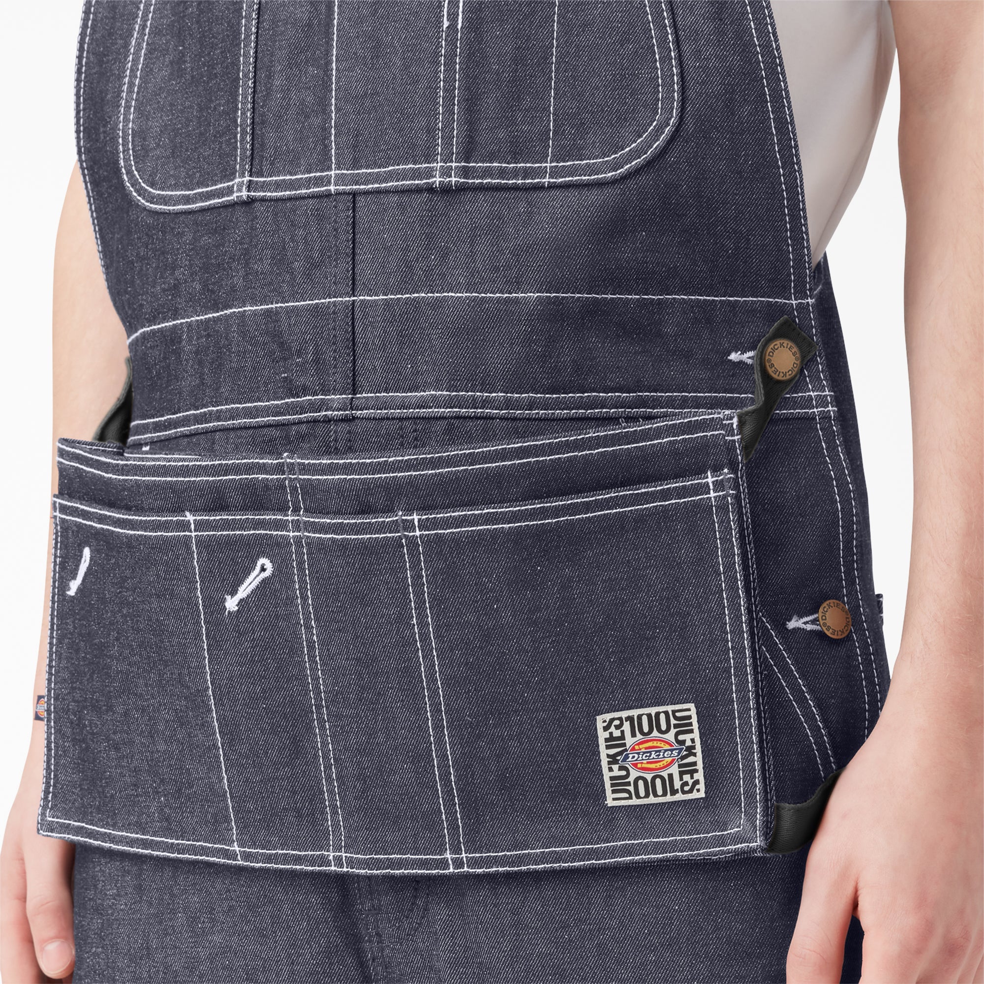 100 Year Denim Double Knee Bib Overalls - Image 6