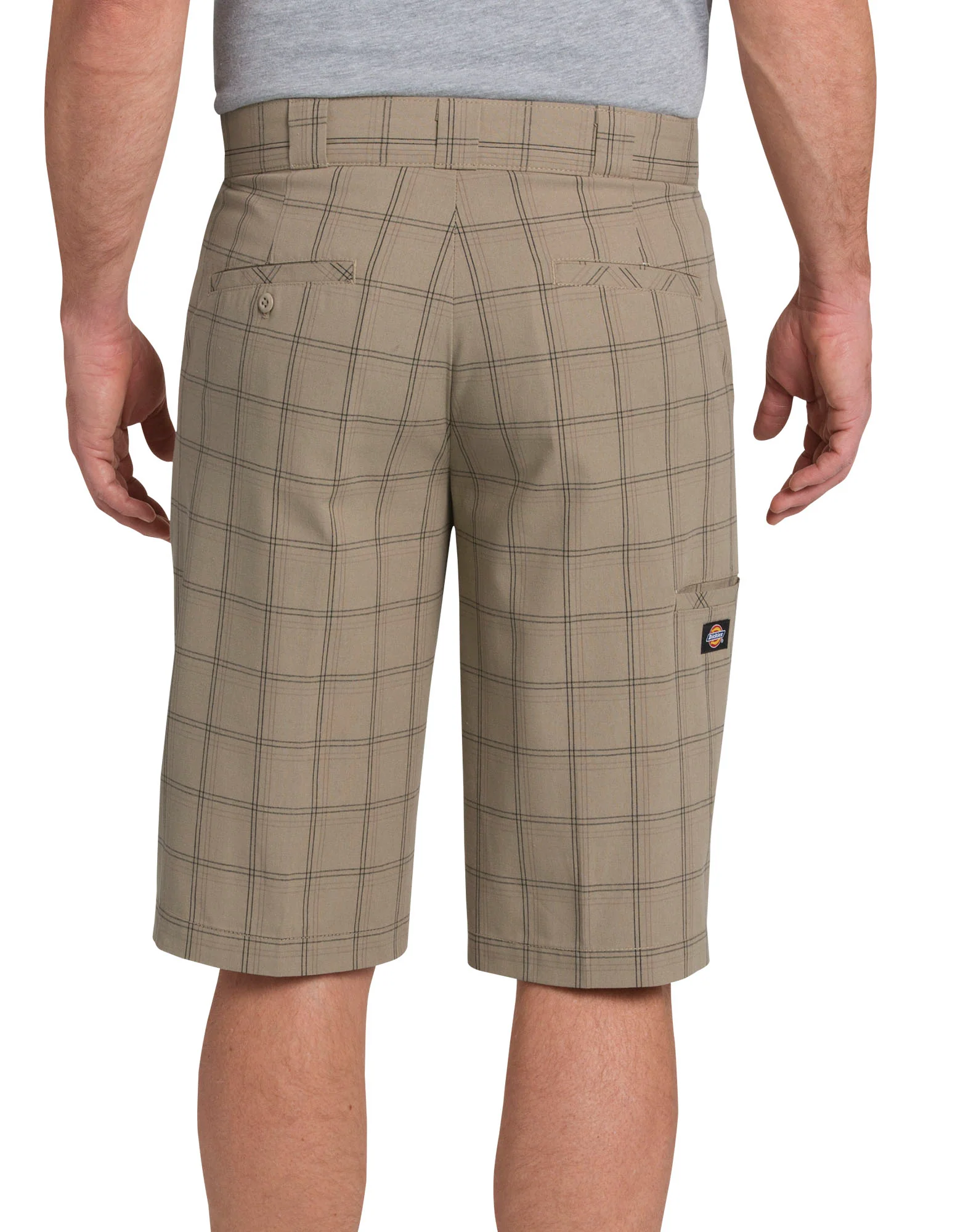13" Regular Fit Multi-Use Pocket Plaid Shorts - Image 2