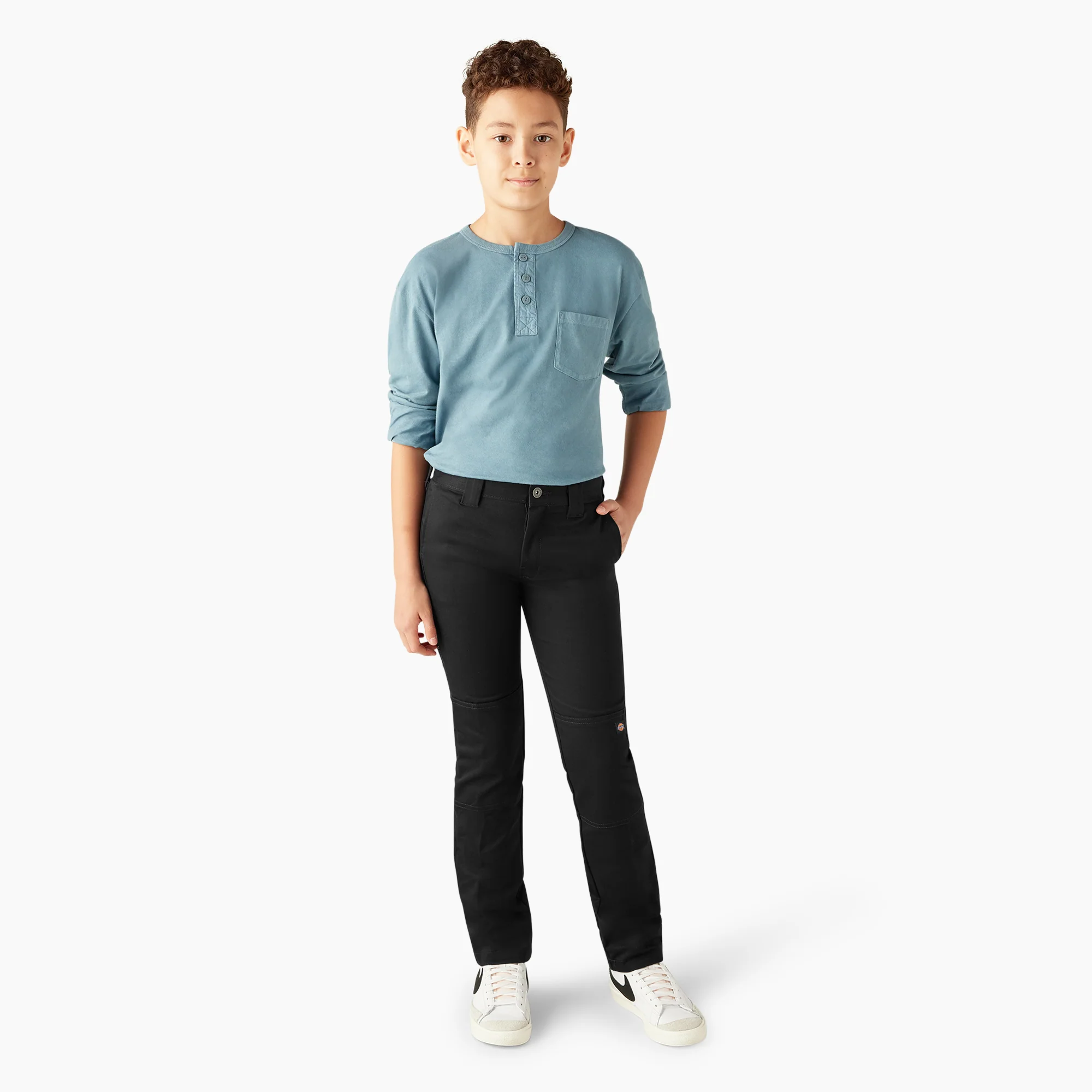 Boys' FLEX Skinny Fit Double Knee Pants, 4-20 - Image 5