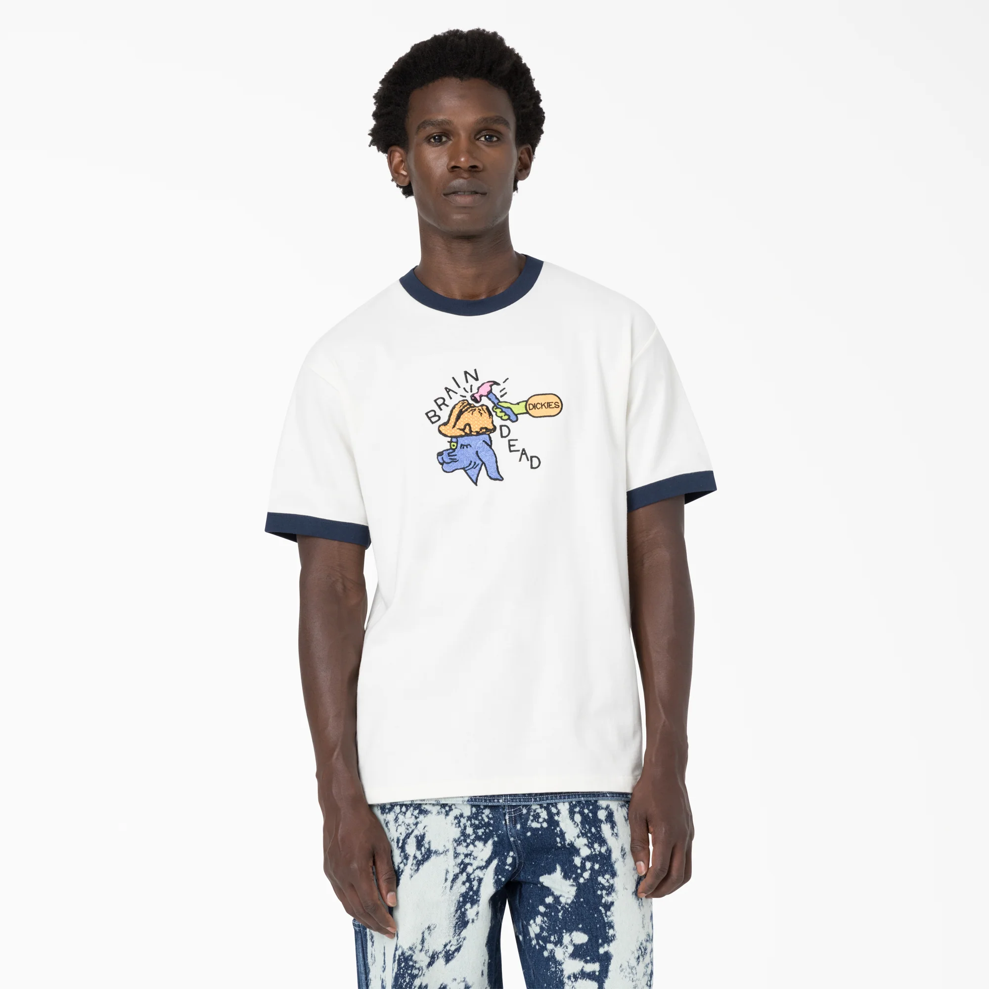 Brain Dead Embroidered T-Shirt - Image 3