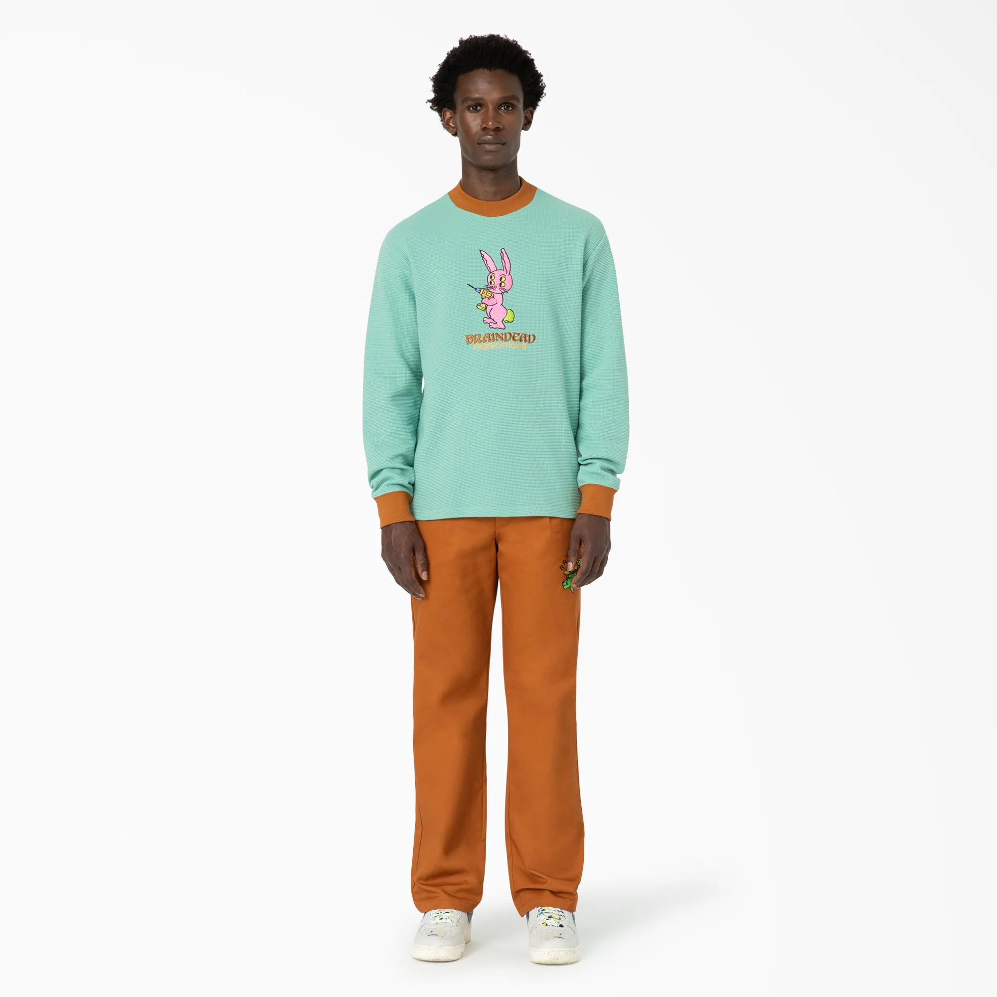 Brain Dead Embroidered Waffle Knit Sweater - Image 5