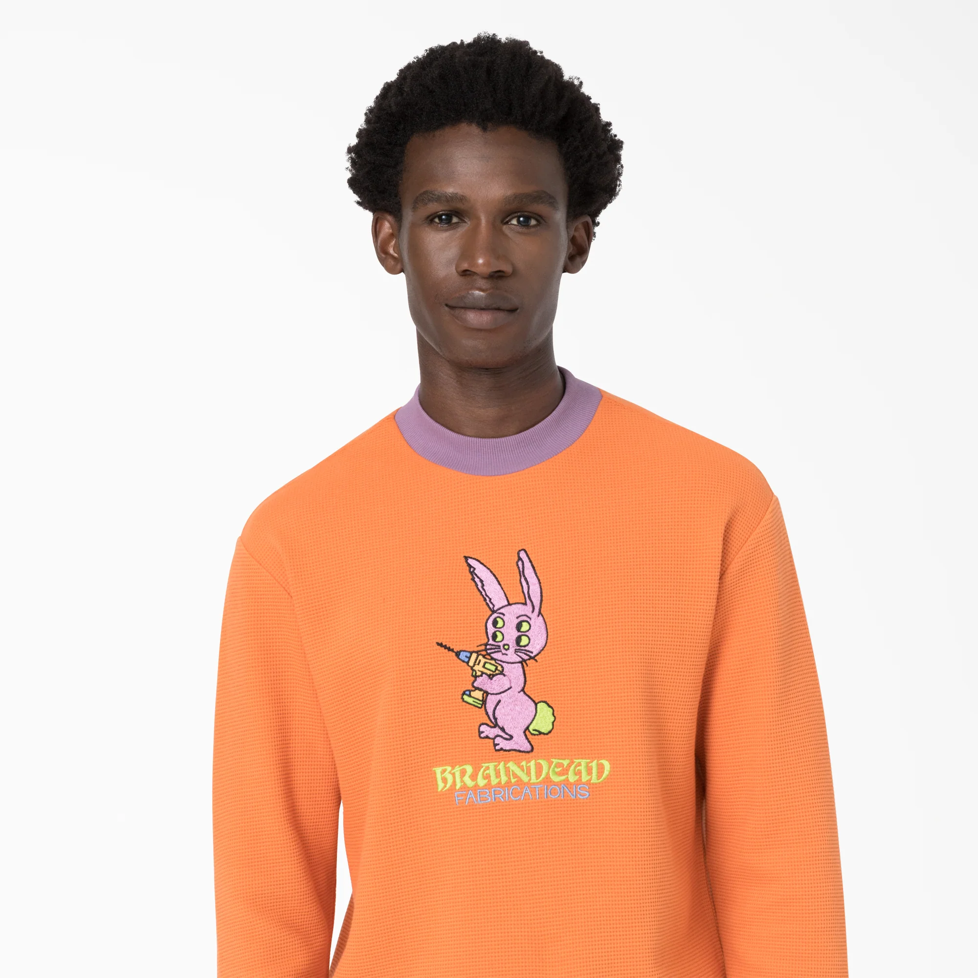 Brain Dead Embroidered Waffle Knit Sweater - Image 6