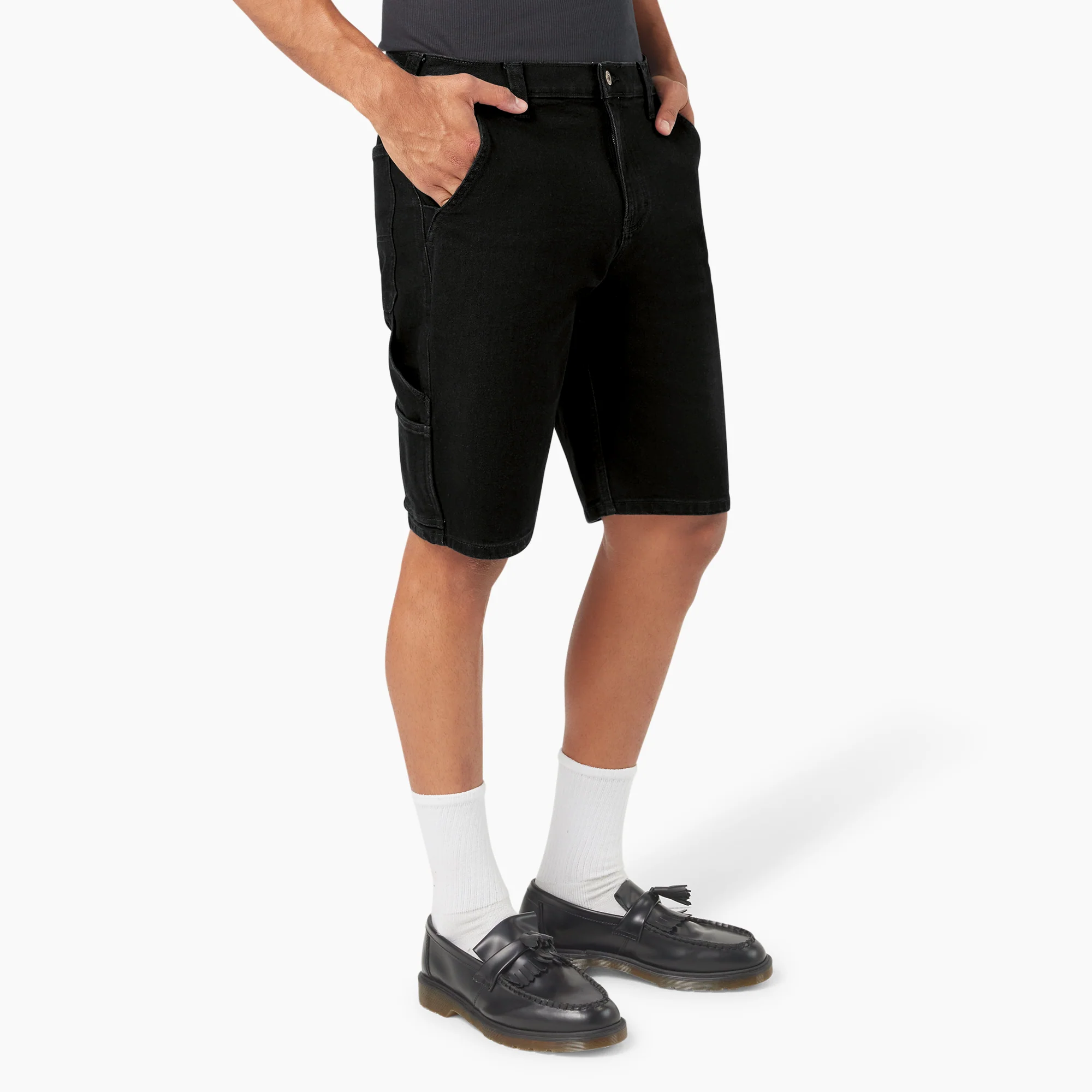 Denim Utility Shorts, 11" - Image 4