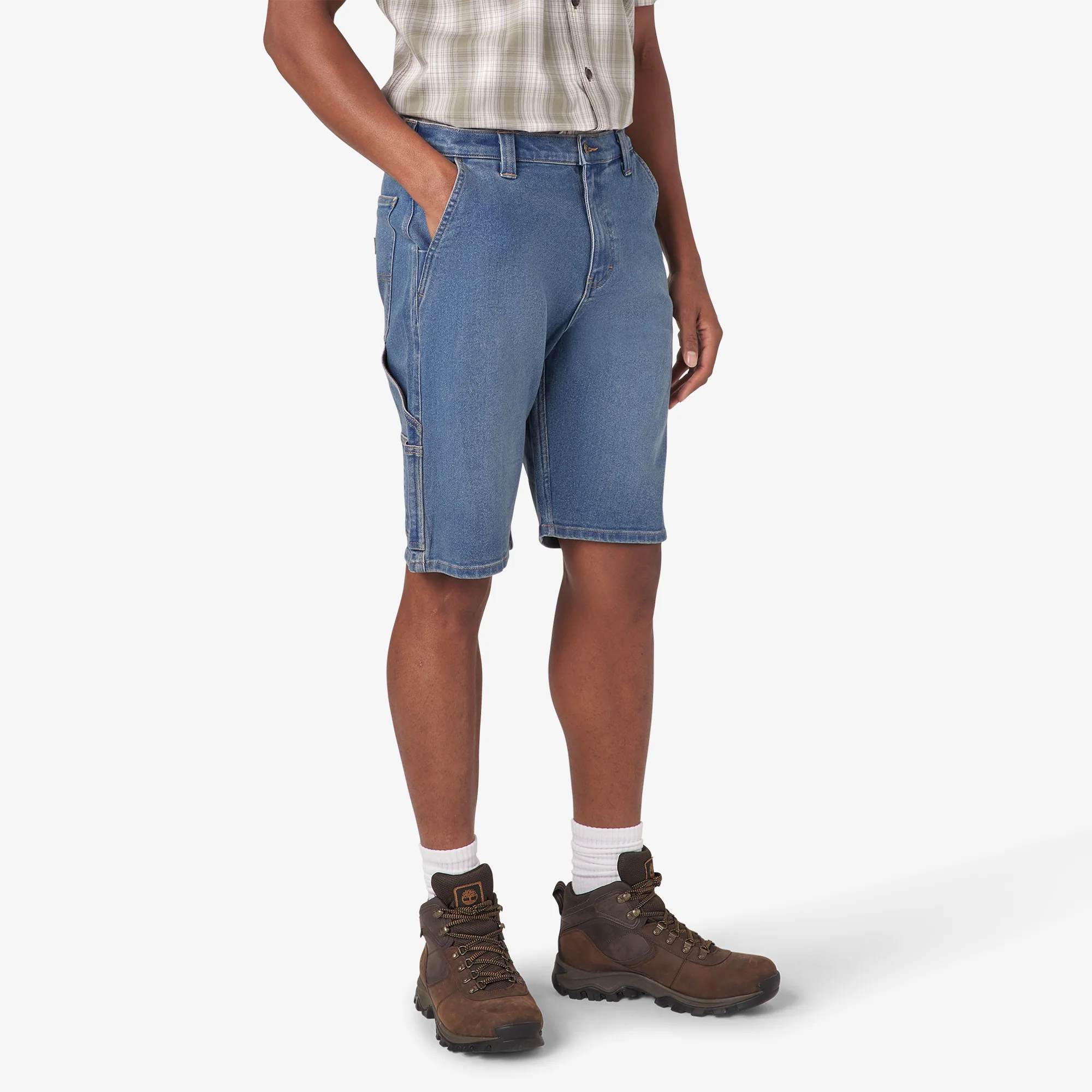 Denim Utility Shorts, 11" - Image 4