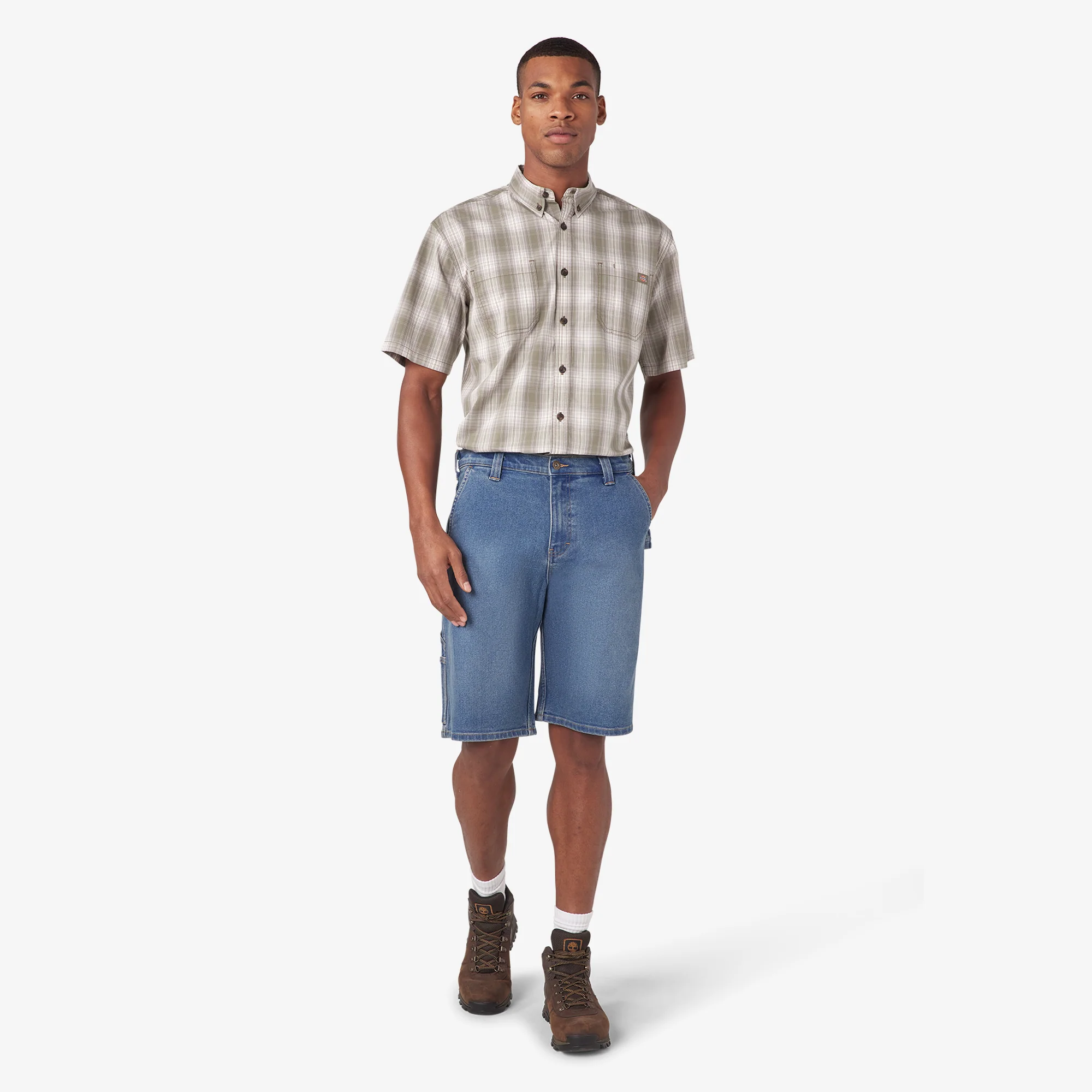 Denim Utility Shorts, 11" - Image 5