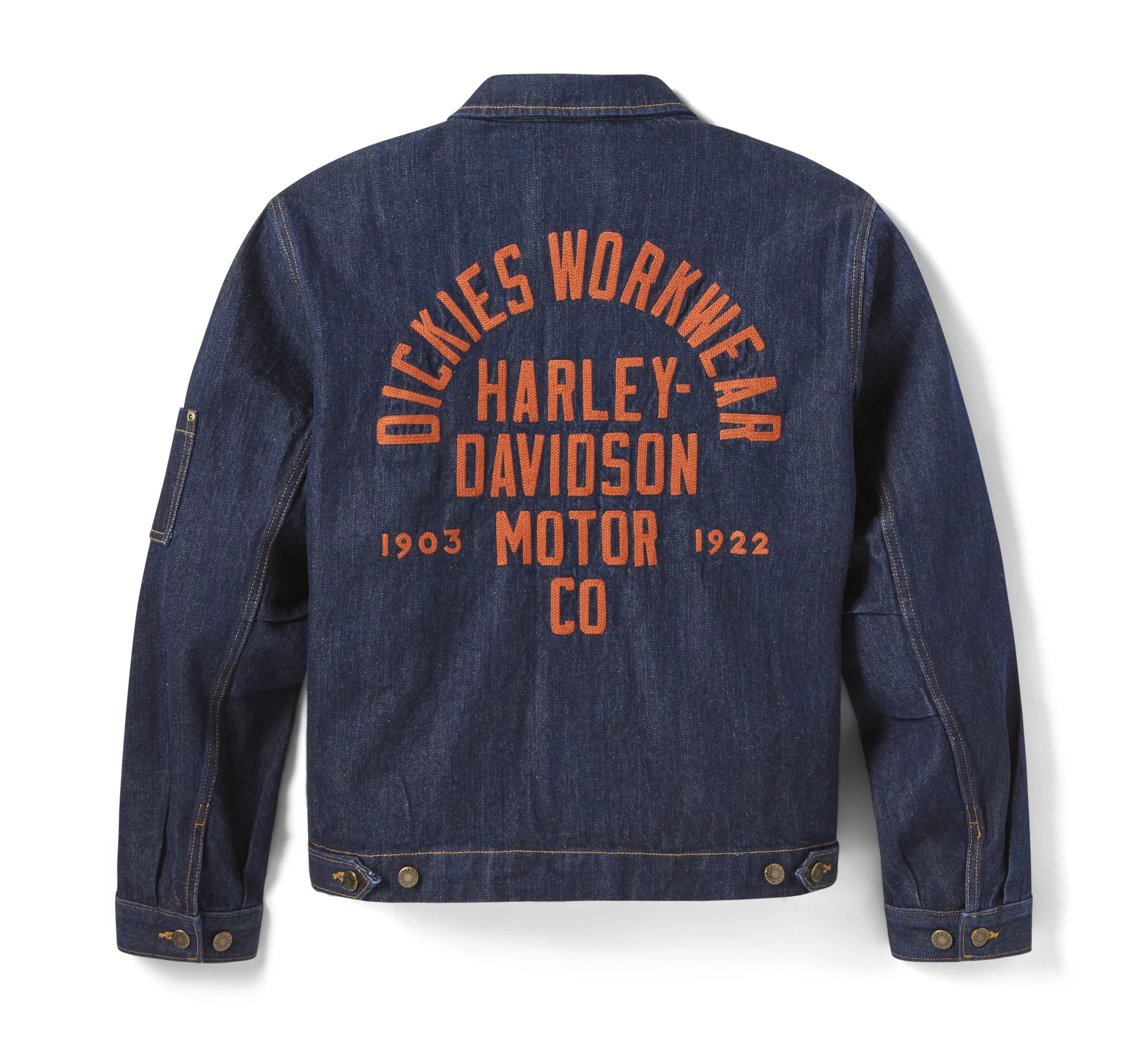 Dickies x Harley-Davidson® Boxy Fit Embroidered Denim Jacket - Image 9