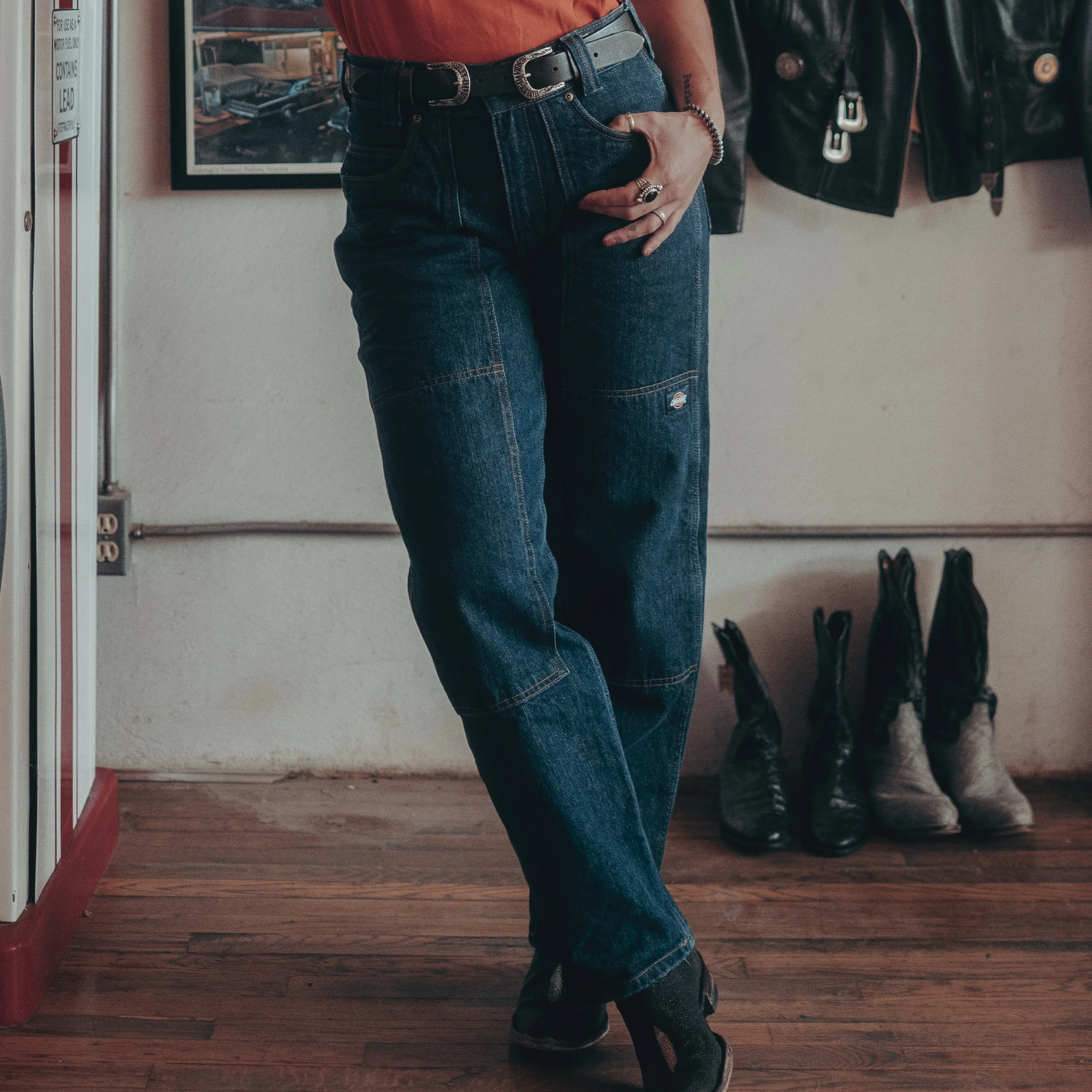 Dickies x Harley-Davidson® Double Knee Denim Carpenter Pant - Image 3