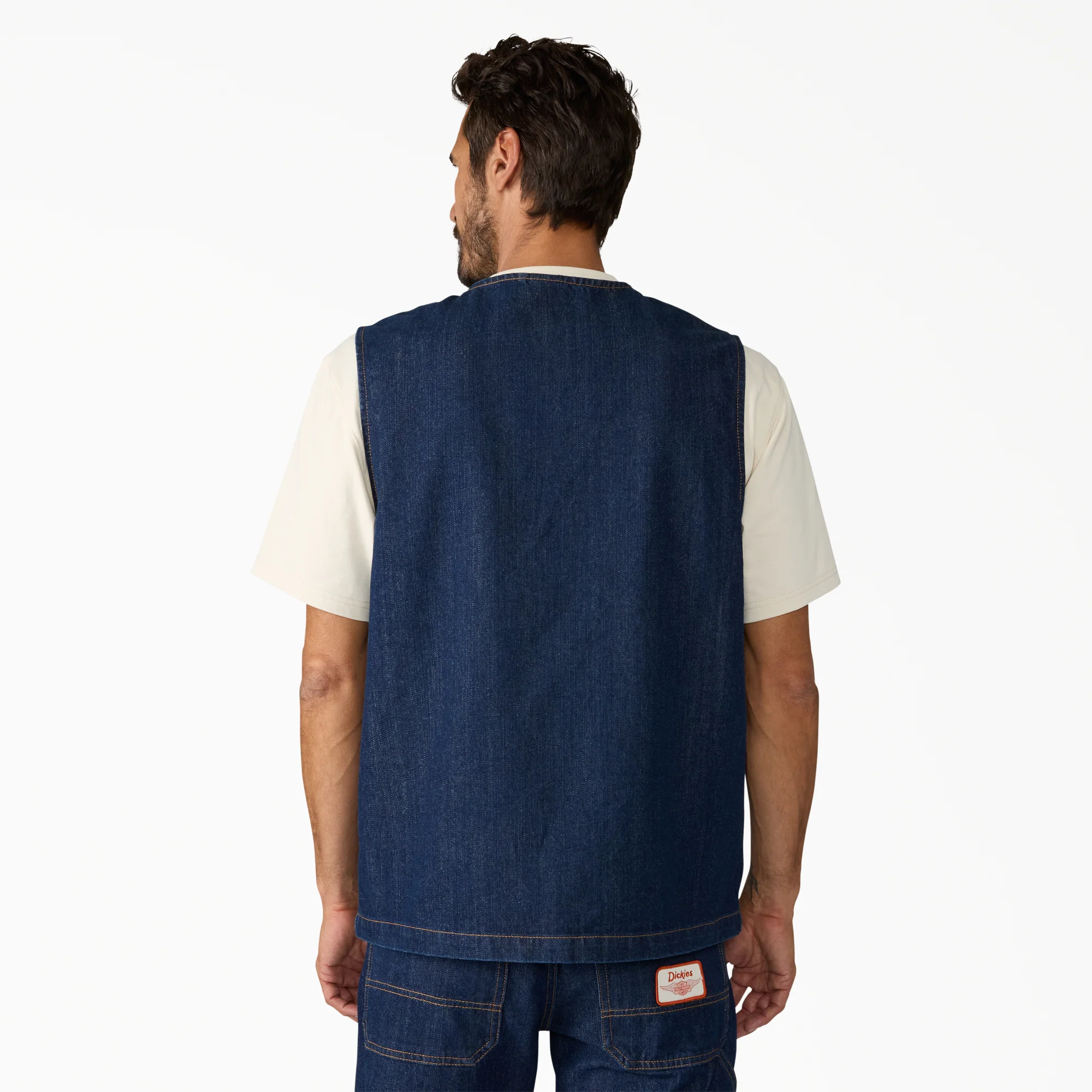 Dickies x Harley-Davidson® Denim Zip-Up Vest - Image 2