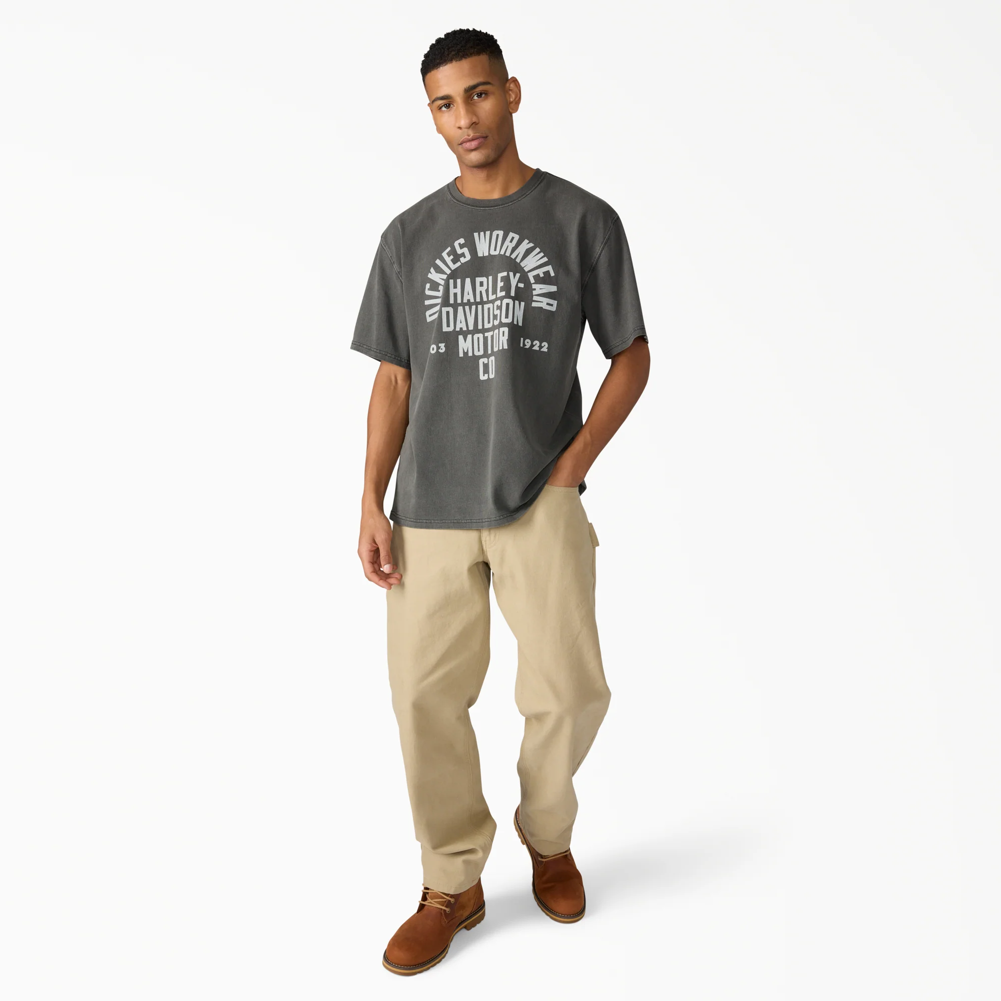 Dickies x Harley-Davidson® Vintage Wash Logo Graphic T-Shirt - Image 5