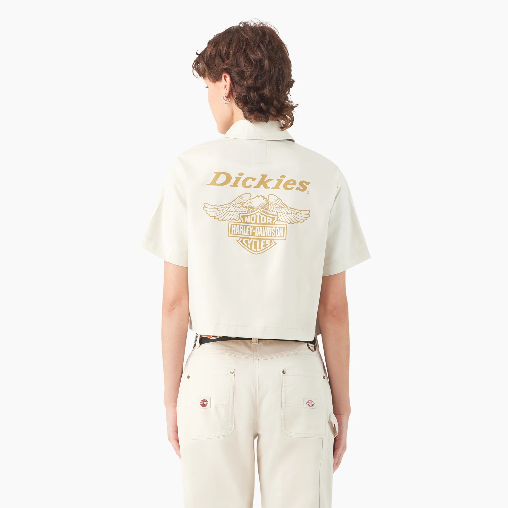 Dickies x Harley-Davidson Women’s Eagle Cropped Work Shirt - Image 2
