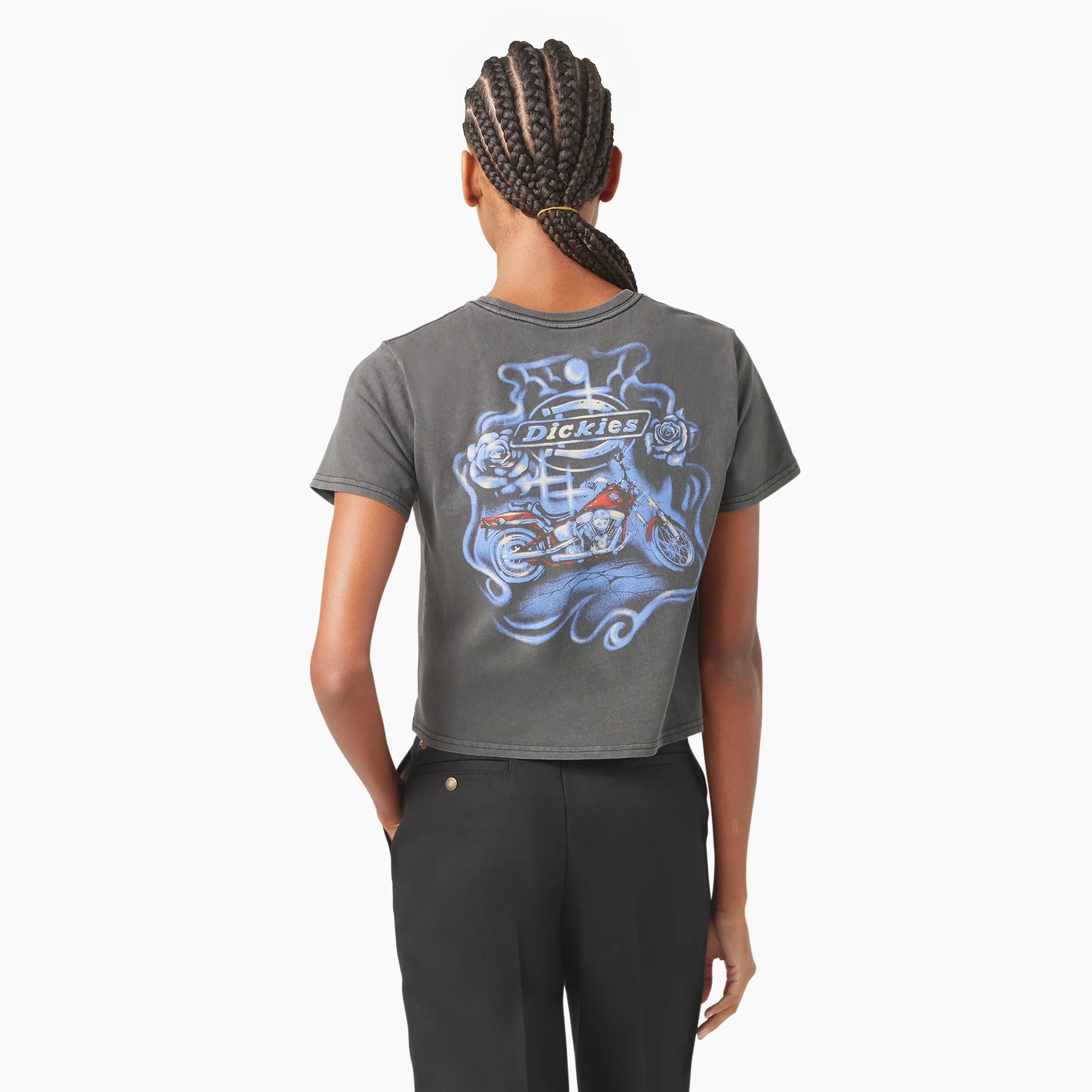 Dickies x Harley-Davidson Women’s Vintage Softail Cropped T-Shirt - Image 2
