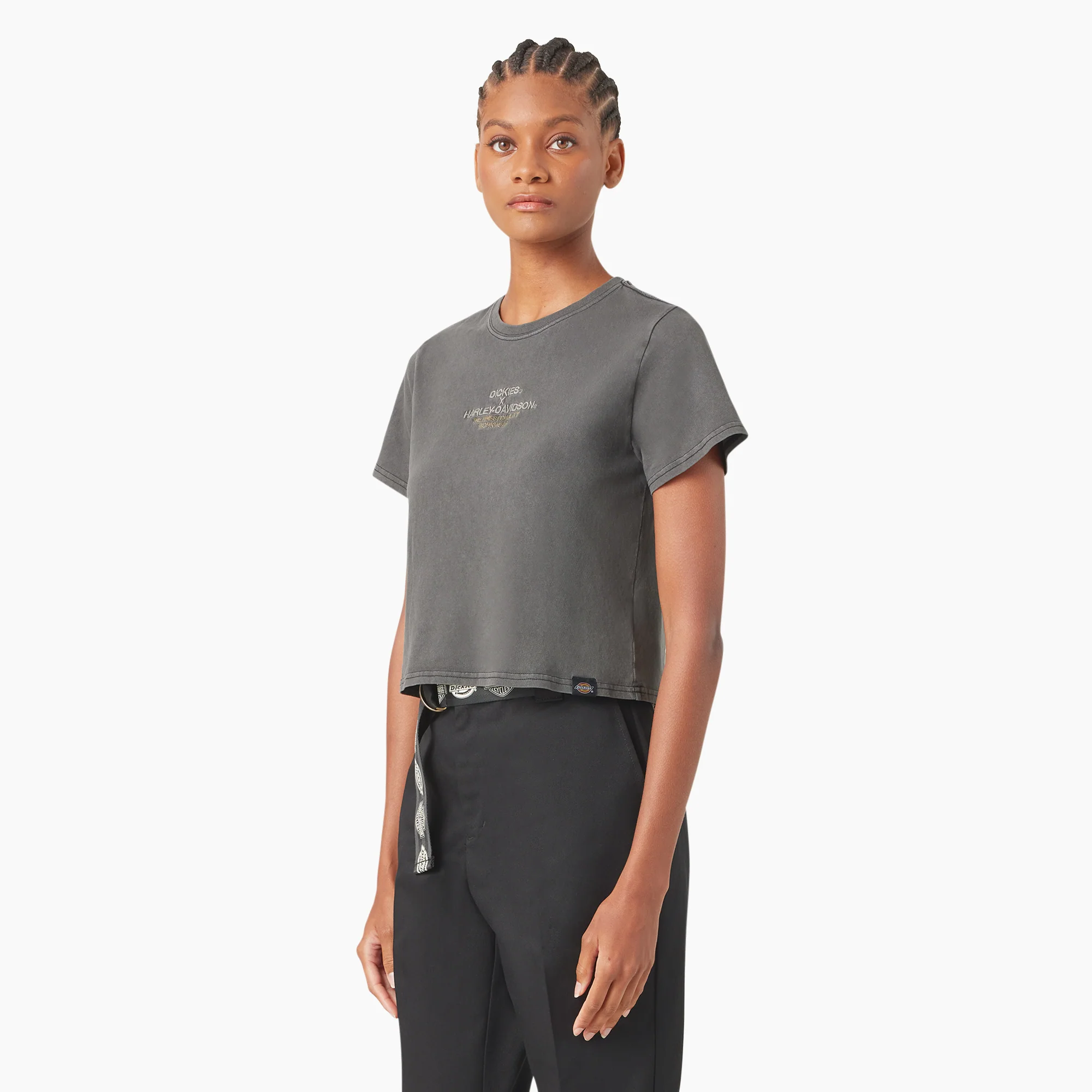 Dickies x Harley-Davidson Women’s Vintage Softail Cropped T-Shirt - Image 3