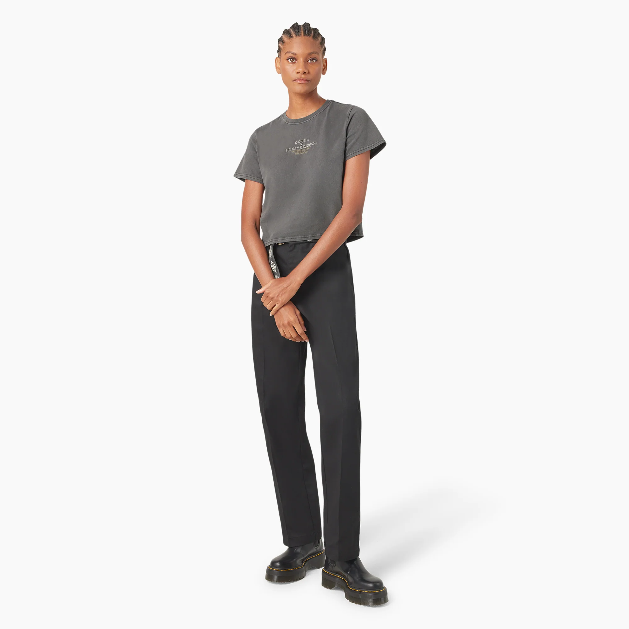 Dickies x Harley-Davidson Women’s Vintage Softail Cropped T-Shirt - Image 4
