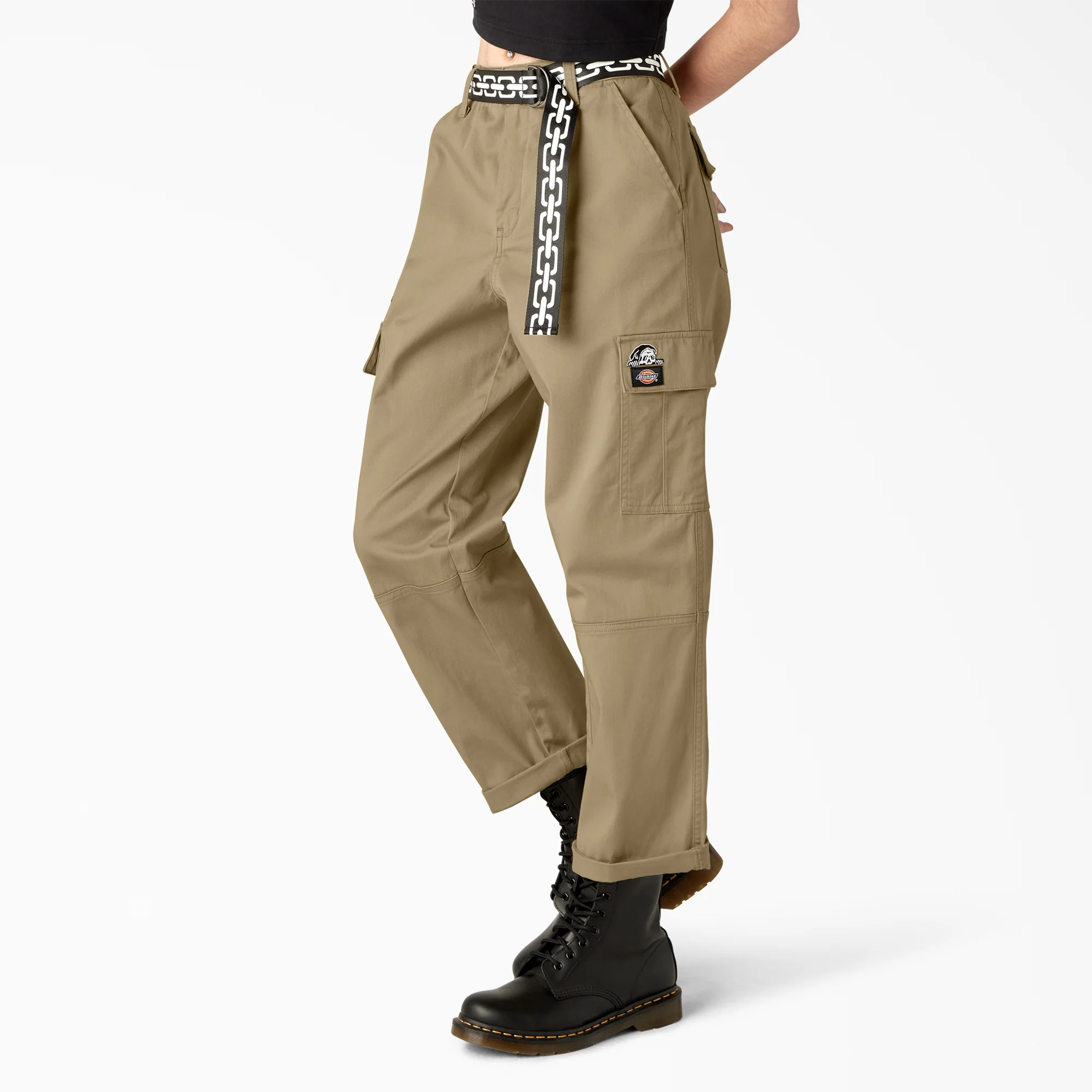 Dickies x Lurking Class Women’s Relaxed Fit Cropped Cargo Pants - Image 3