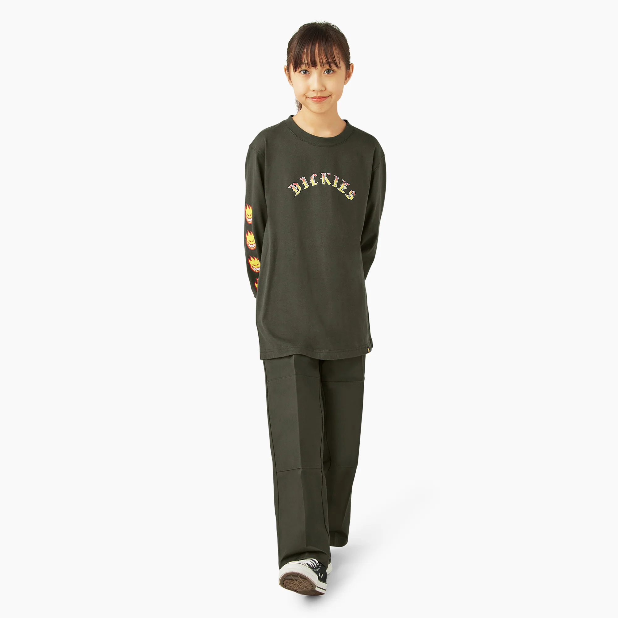 Dickies X Spitfire Kids’ Long Sleeve T-Shirt - Image 4