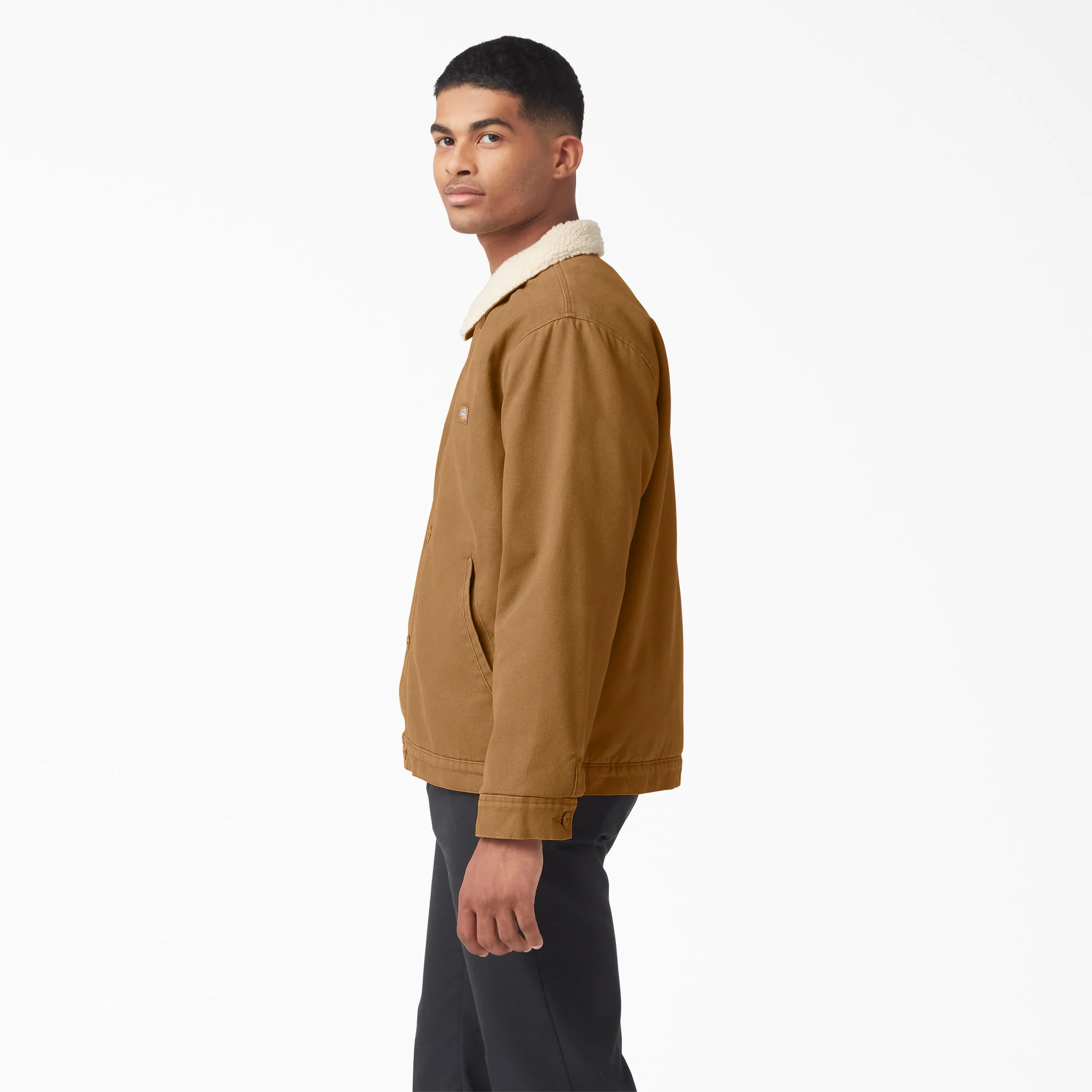 Duck Canvas High Pile Fleece Jacket - Image 3