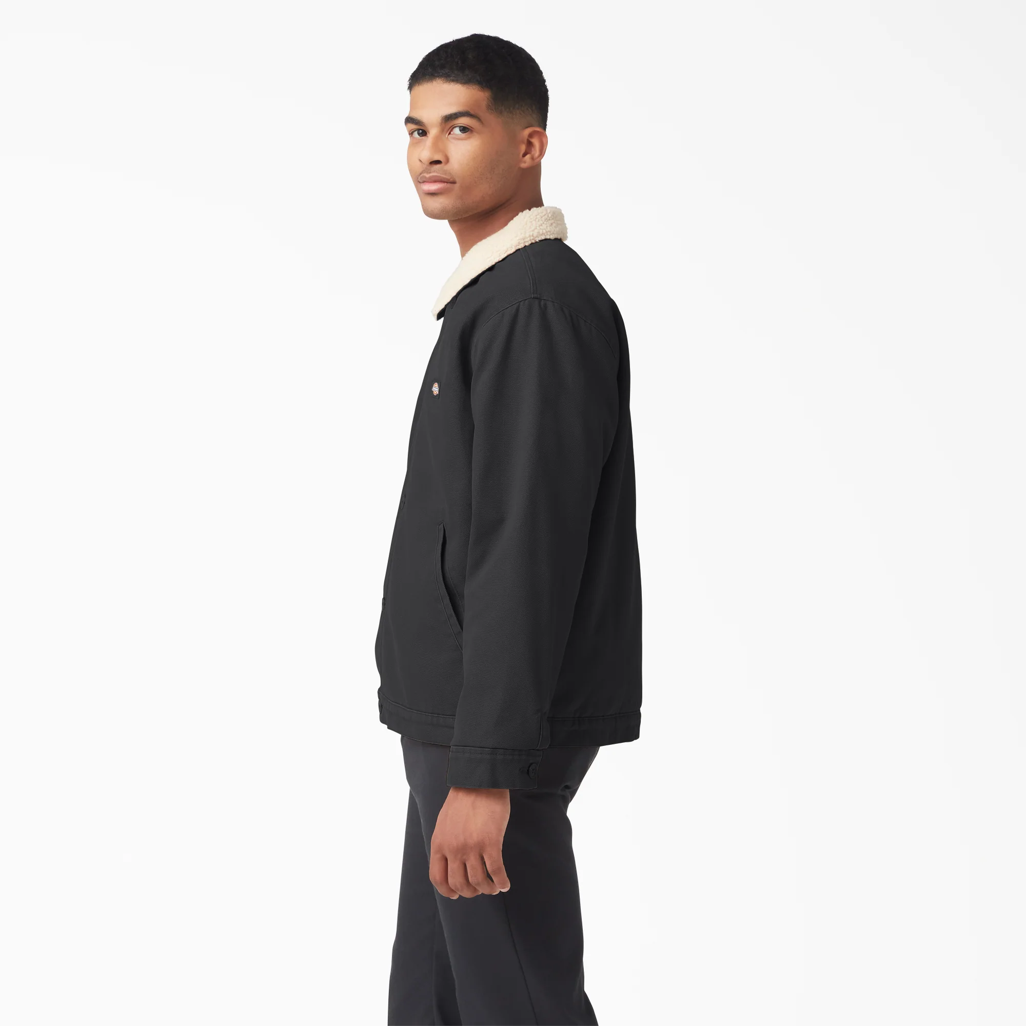Duck Canvas High Pile Fleece Jacket - Image 3