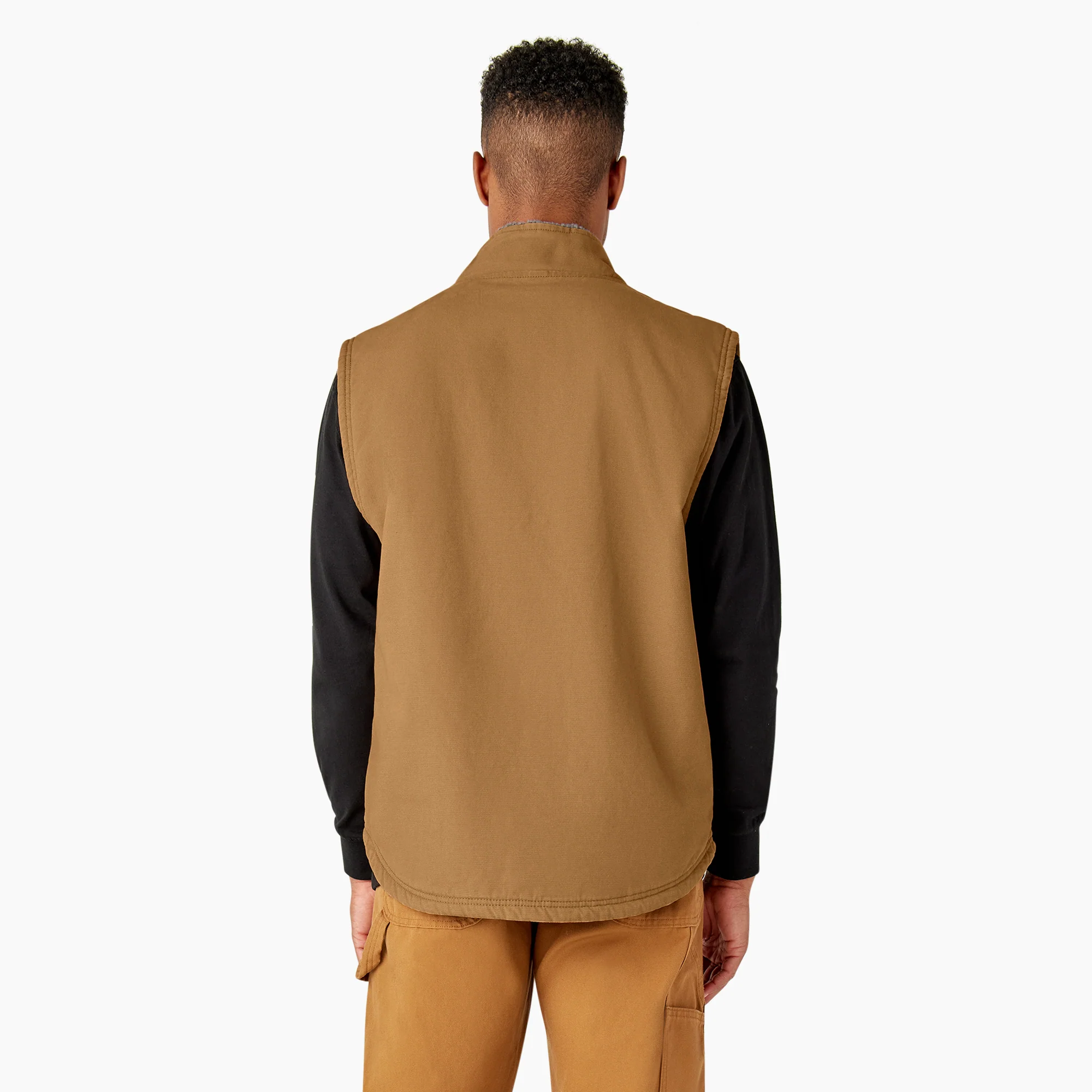 Duck Canvas High Pile Fleece Lined Vest - Image 2