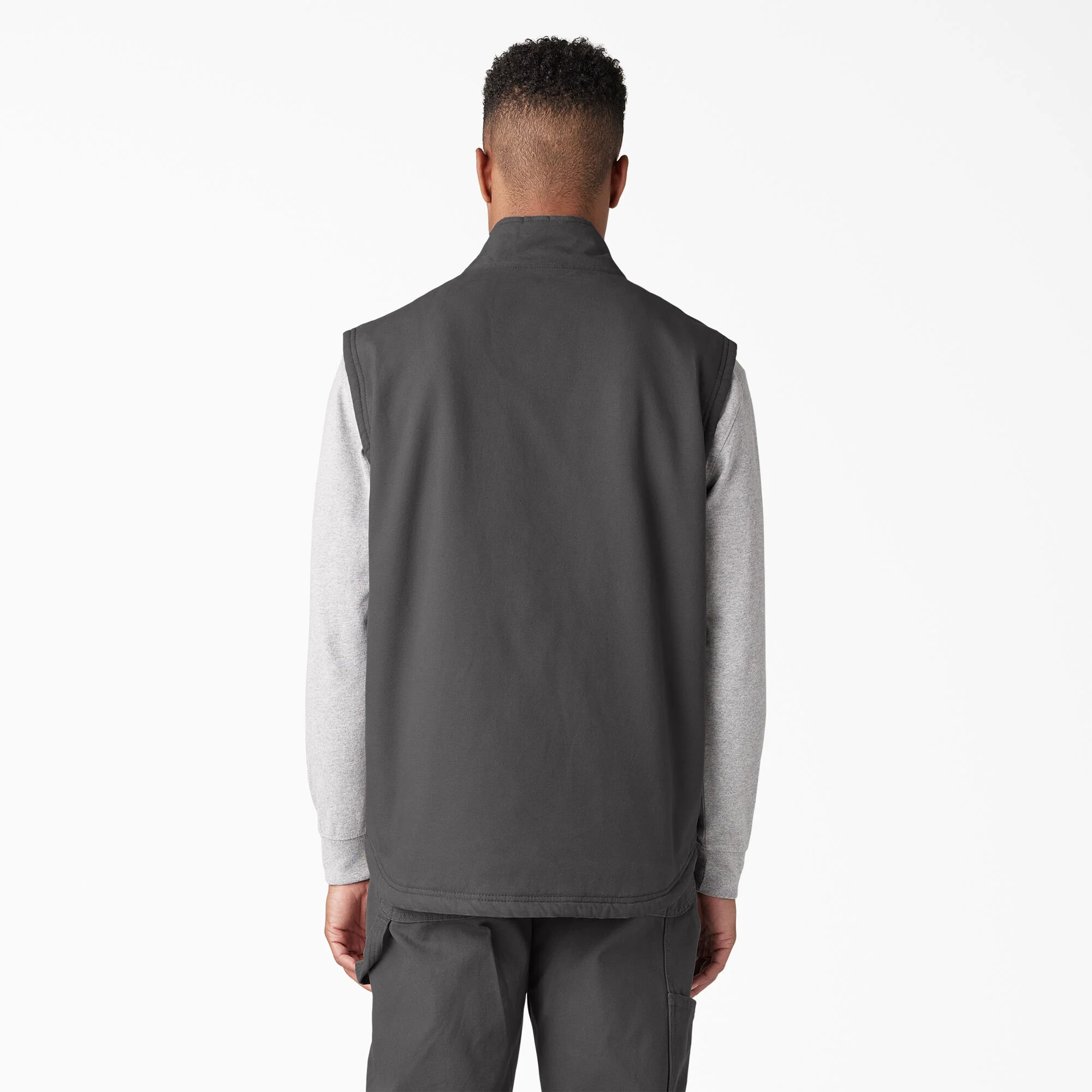 Duck Canvas High Pile Fleece Lined Vest - Image 2