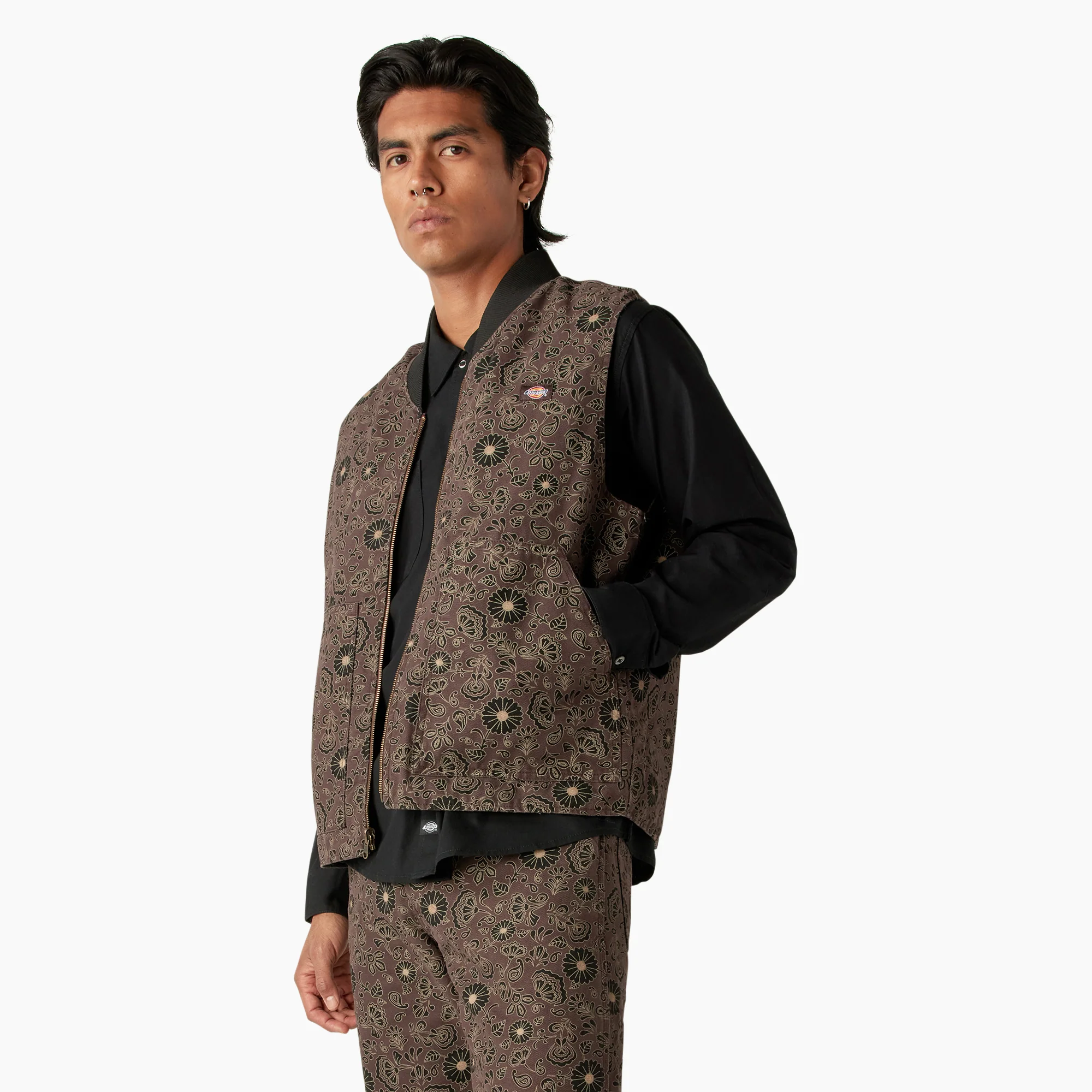 Ellis Floral Print Reversible Vest - Image 3