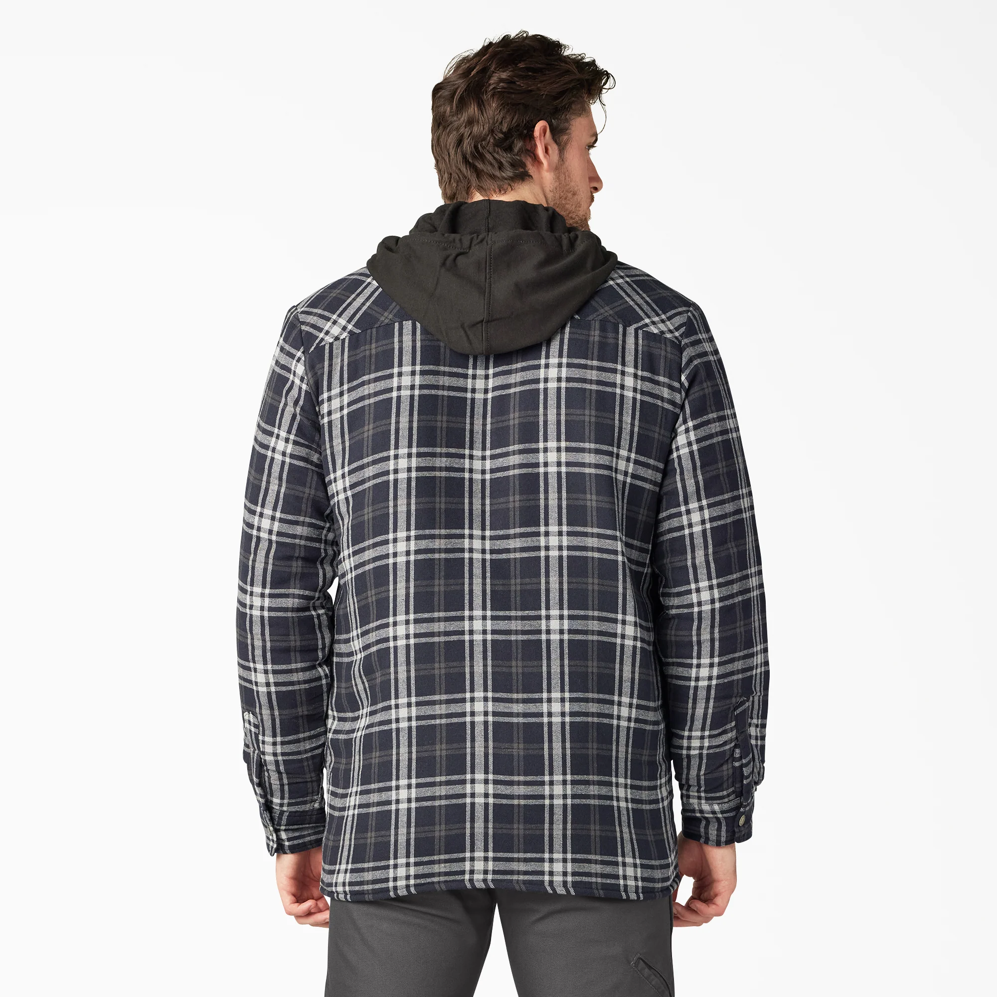 Flannel Hooded Shirt Jacket - Image 2