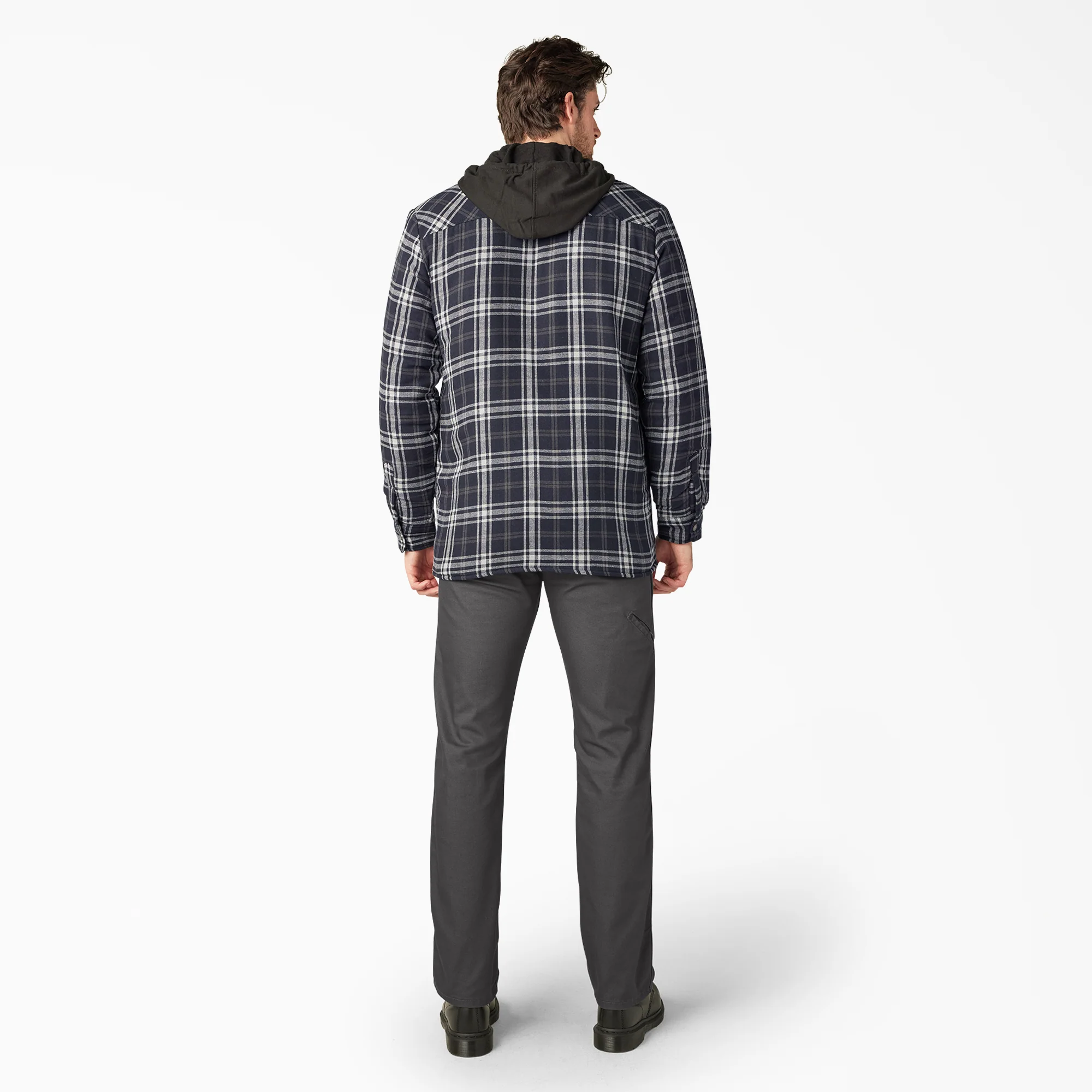 Flannel Hooded Shirt Jacket - Image 5