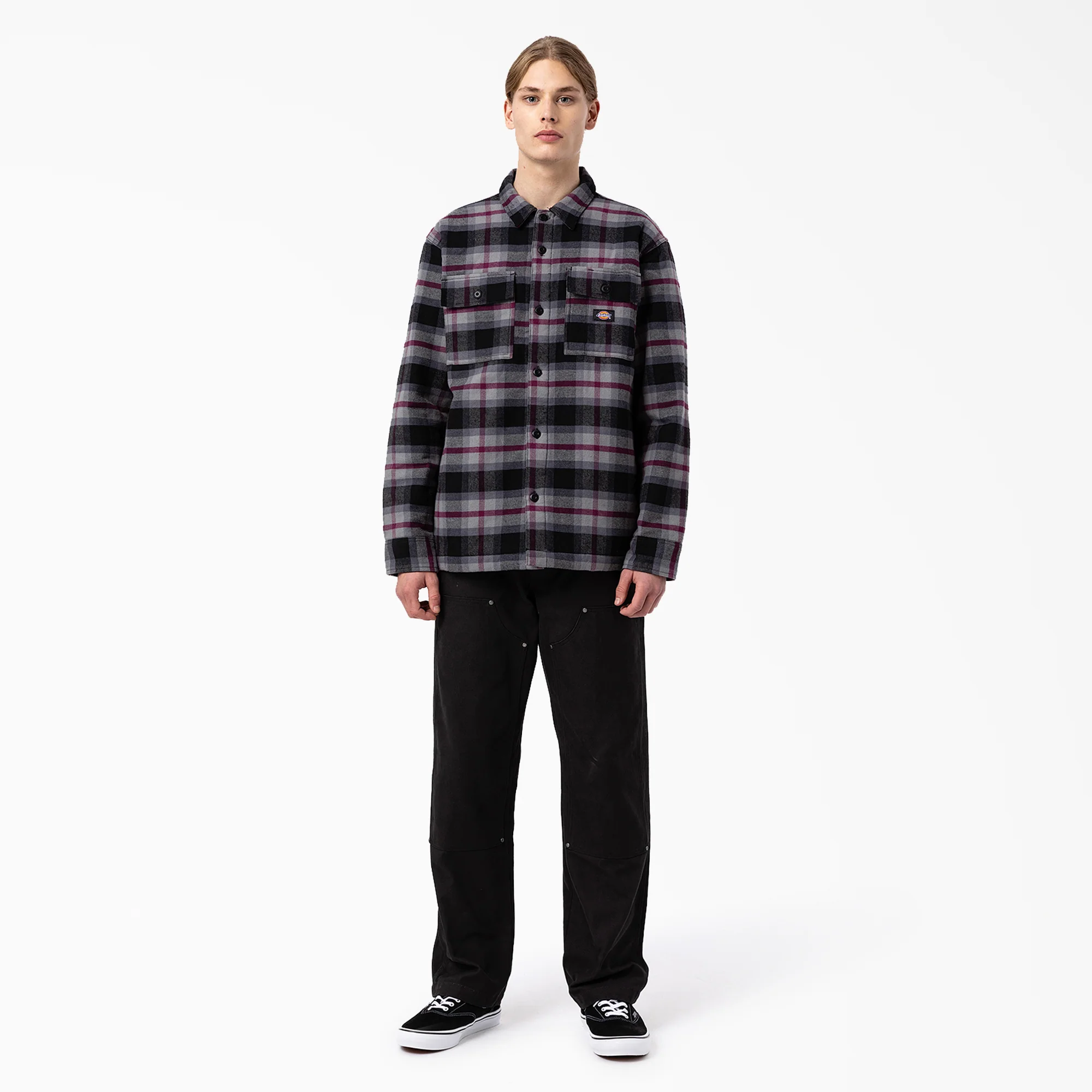 Flannel Quilted Lined Shirt Jacket - Image 3
