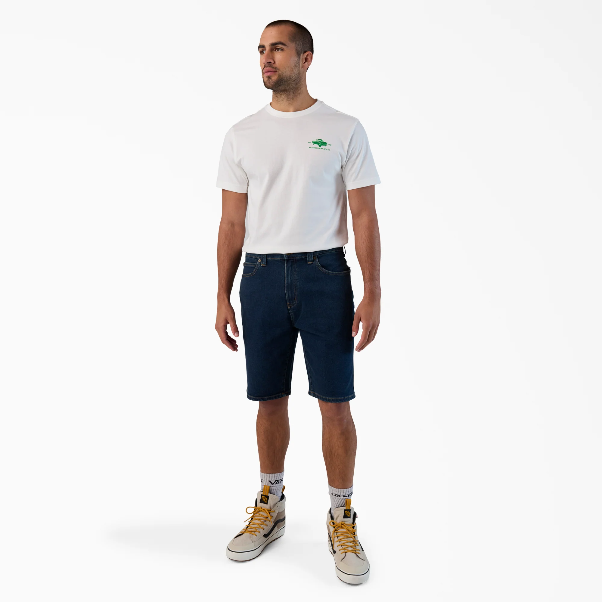 FLEX 5-Pocket Denim Shorts, 11" - Image 3