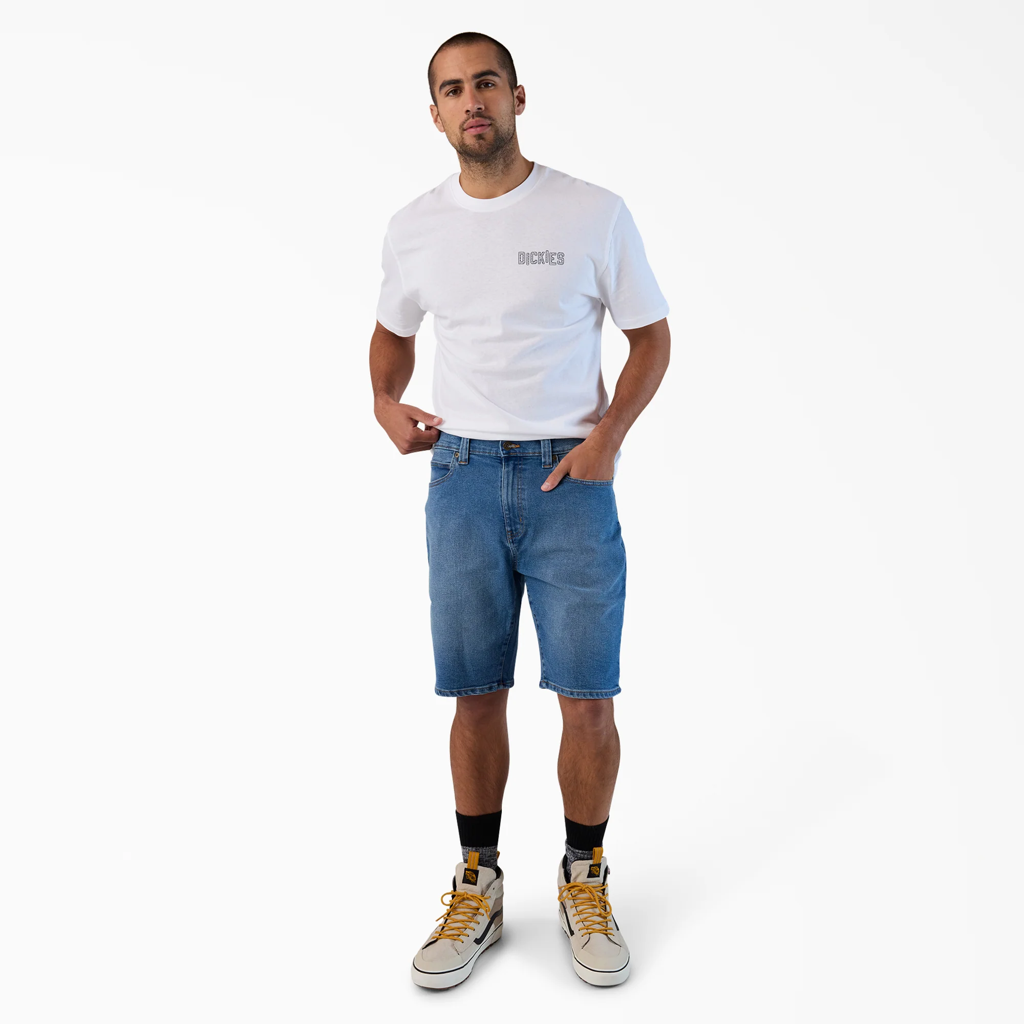 FLEX 5-Pocket Denim Shorts, 11" - Image 3