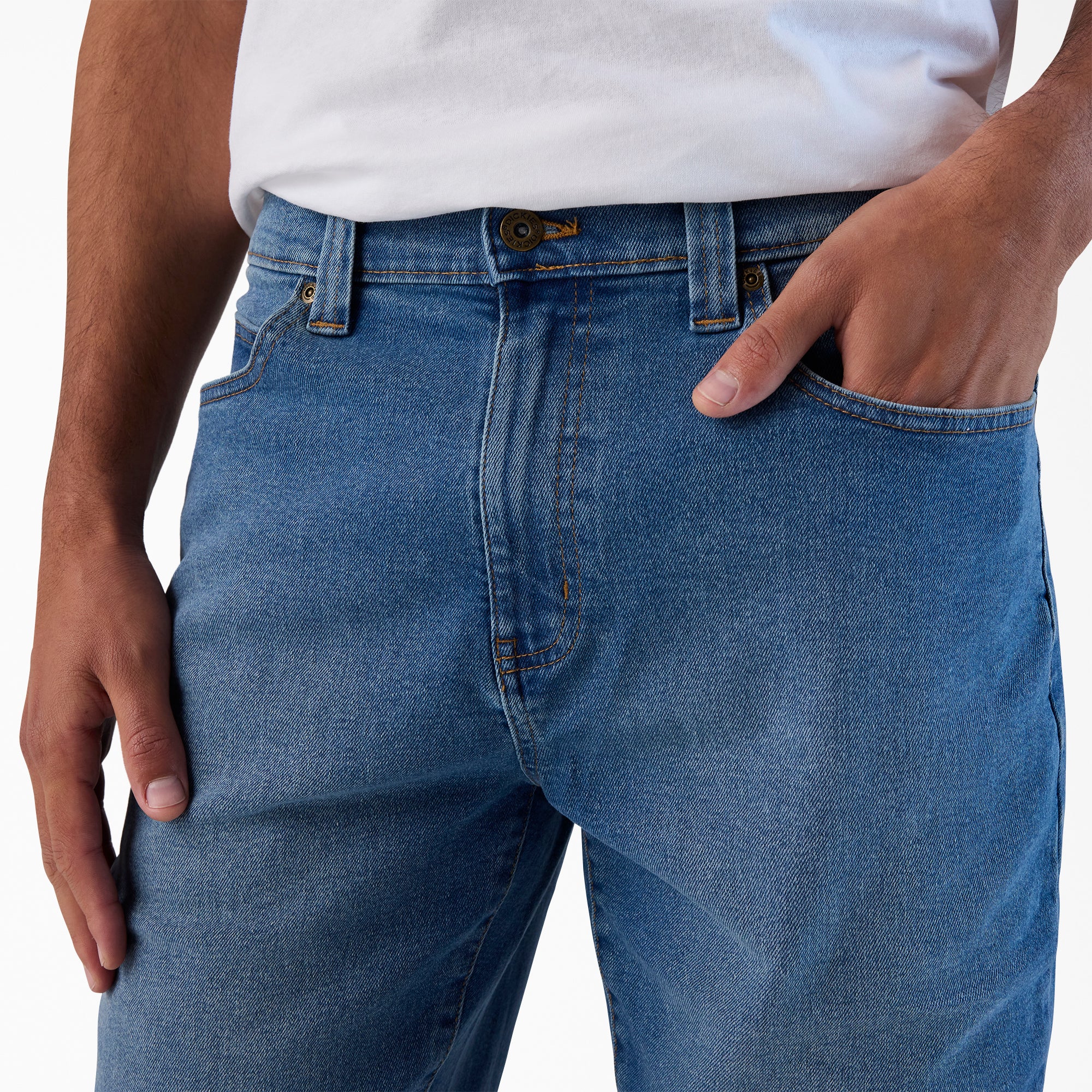 FLEX 5-Pocket Denim Shorts, 11" - Image 6