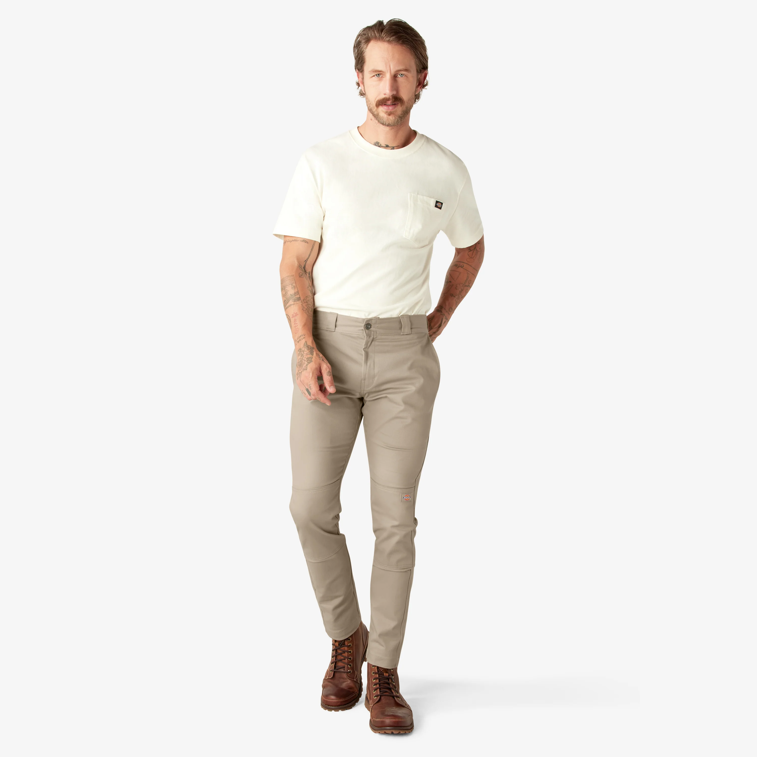 FLEX Skinny Fit Double Knee Work Pants - Image 5
