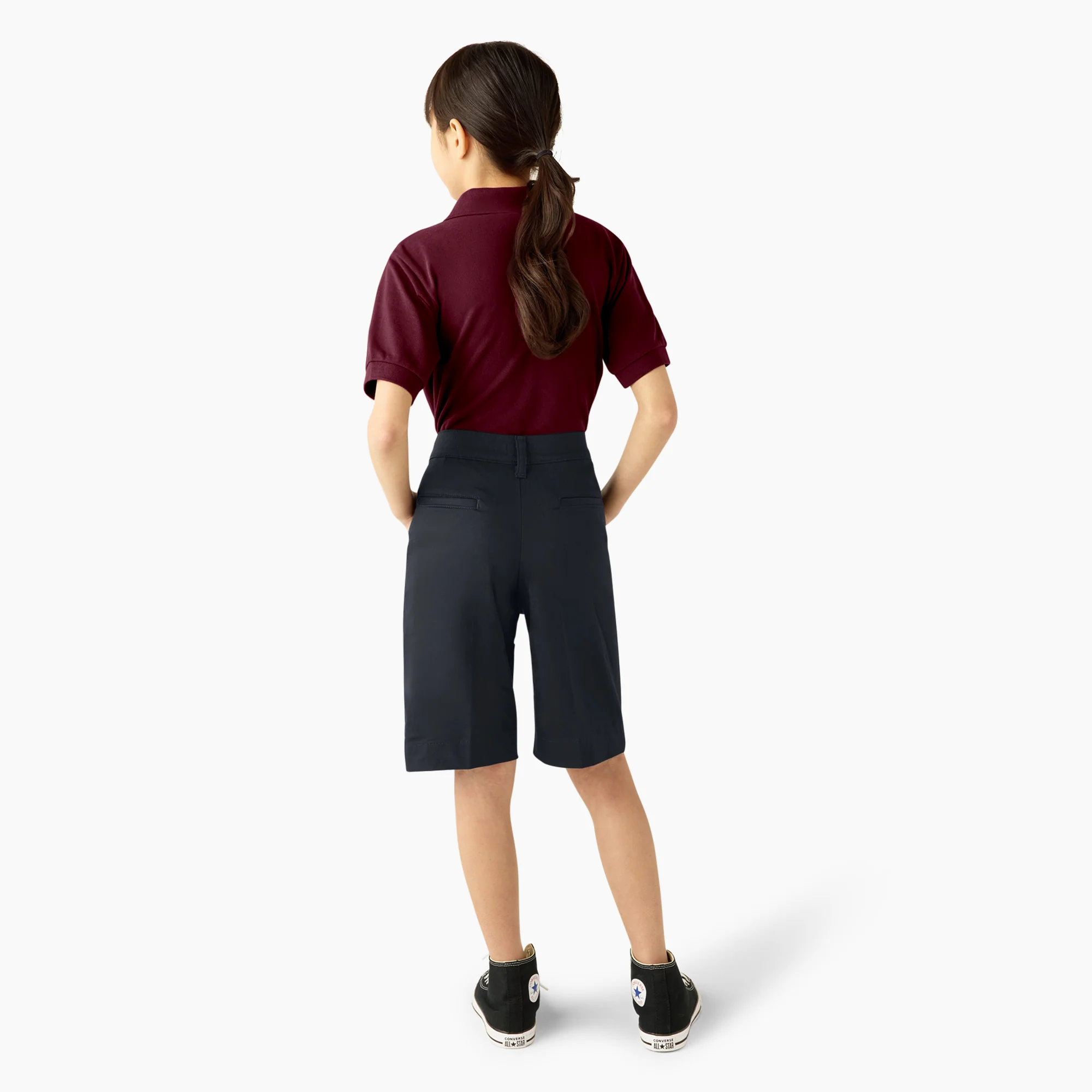 Girls' Classic Fit Bermuda Shorts, 4-20 - Image 5