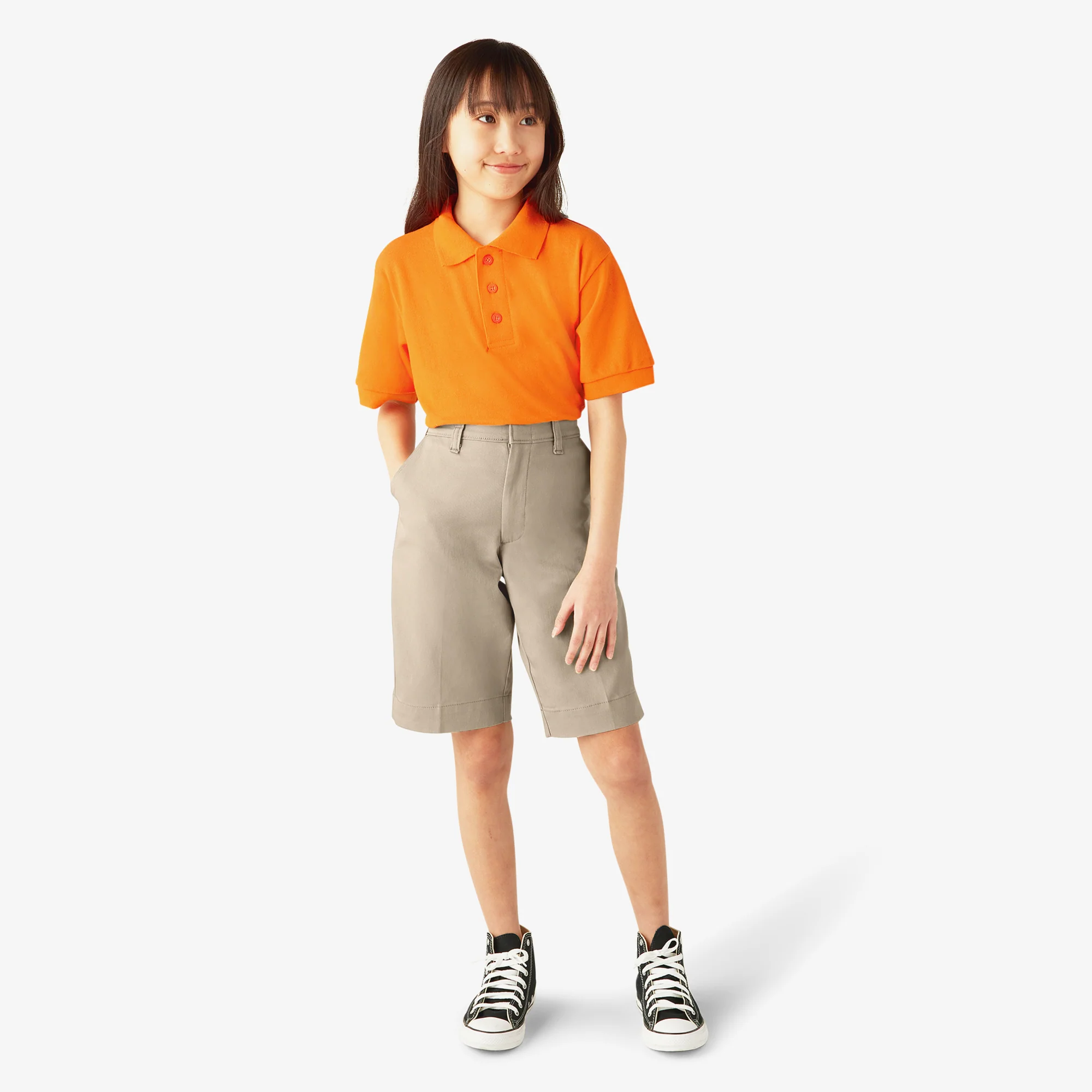 Girls' Classic Fit Bermuda Shorts, 4-20 - Image 4