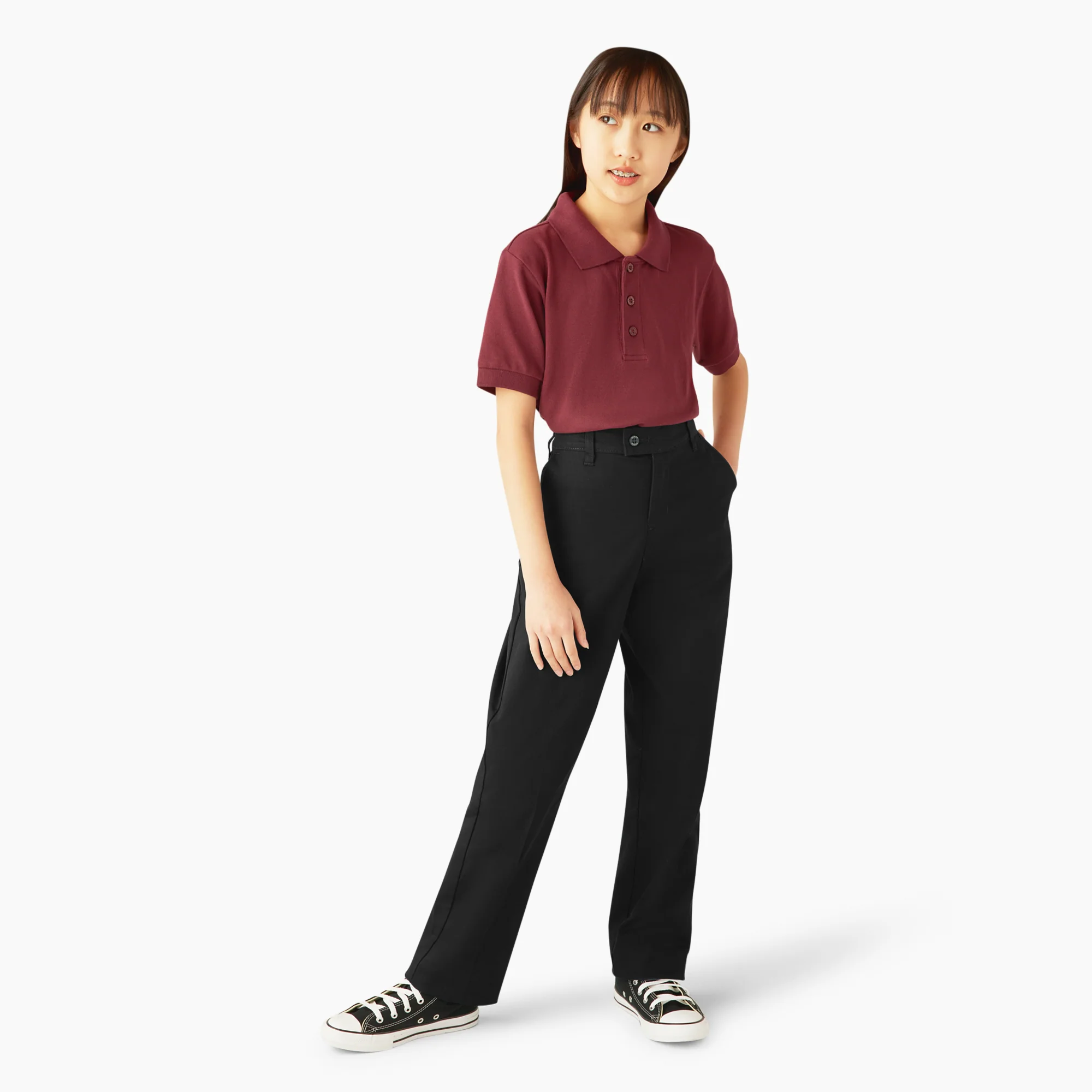Girls' Slim Fit Pants, 4-20 - Image 4