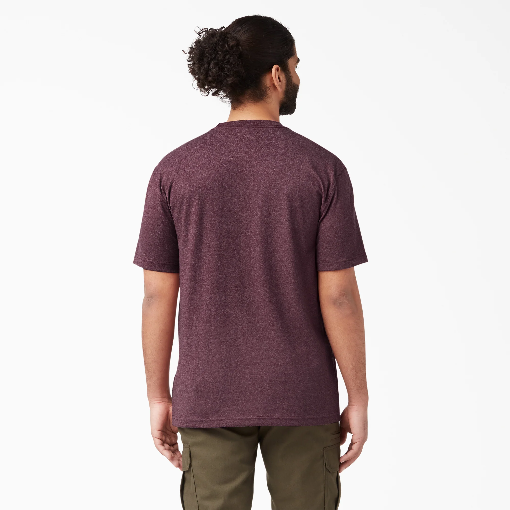 Heavyweight Heathered Short Sleeve Pocket T-Shirt - Image 2