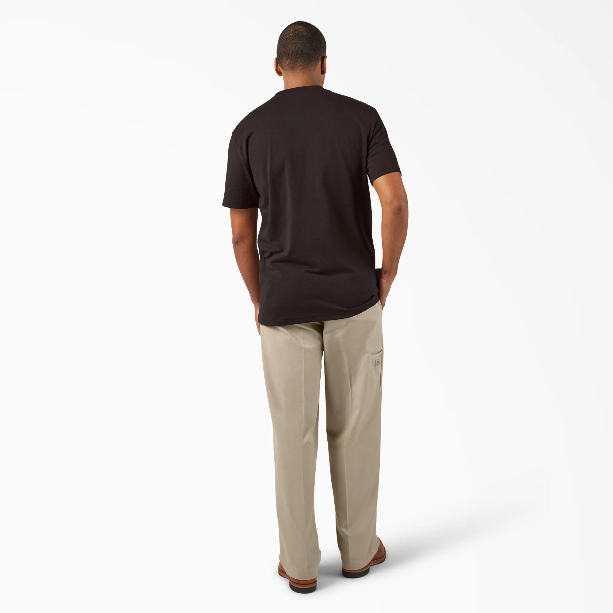 Heavyweight Heathered Short Sleeve Pocket T-Shirt - Image 5