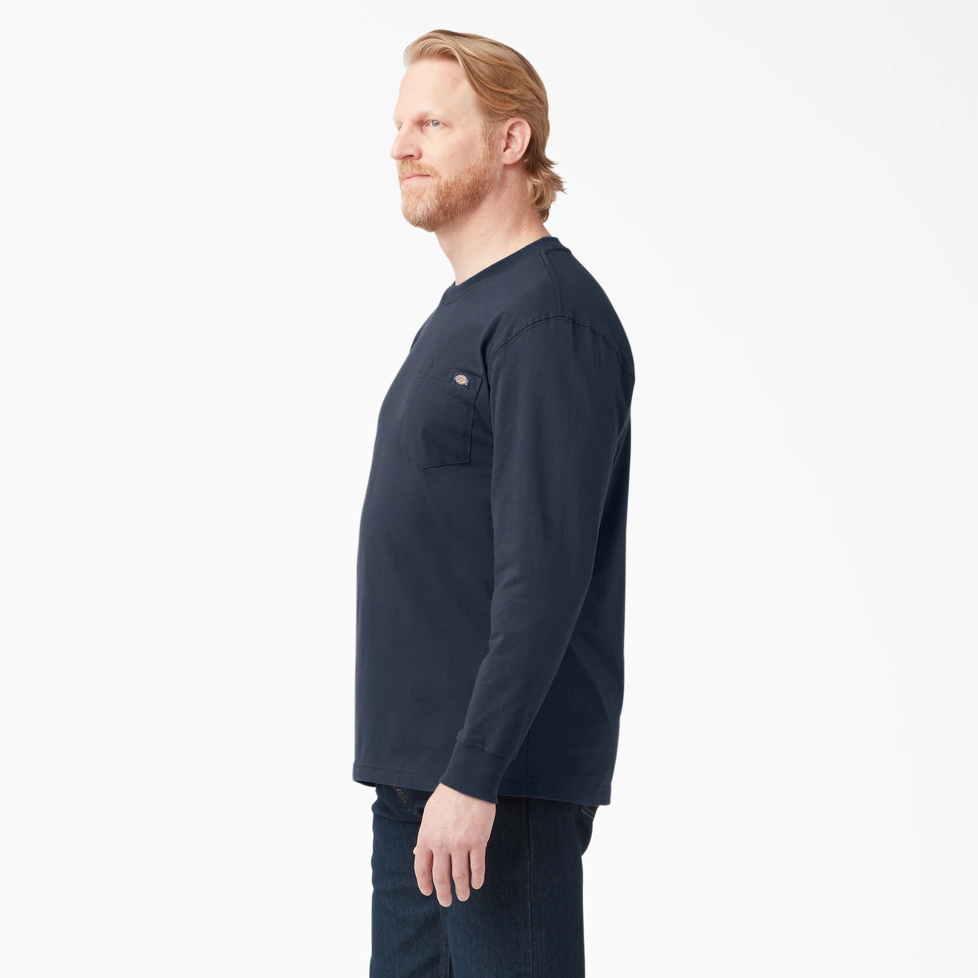 Heavyweight Long Sleeve Pocket T-Shirt - Image 3
