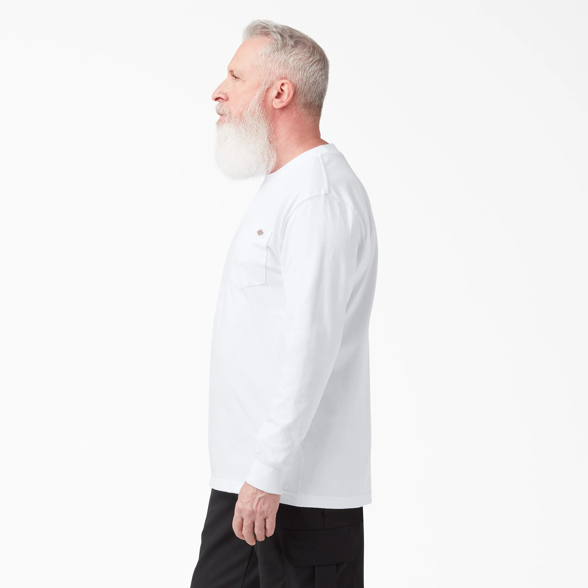 Heavyweight Long Sleeve Pocket T-Shirt - Image 3