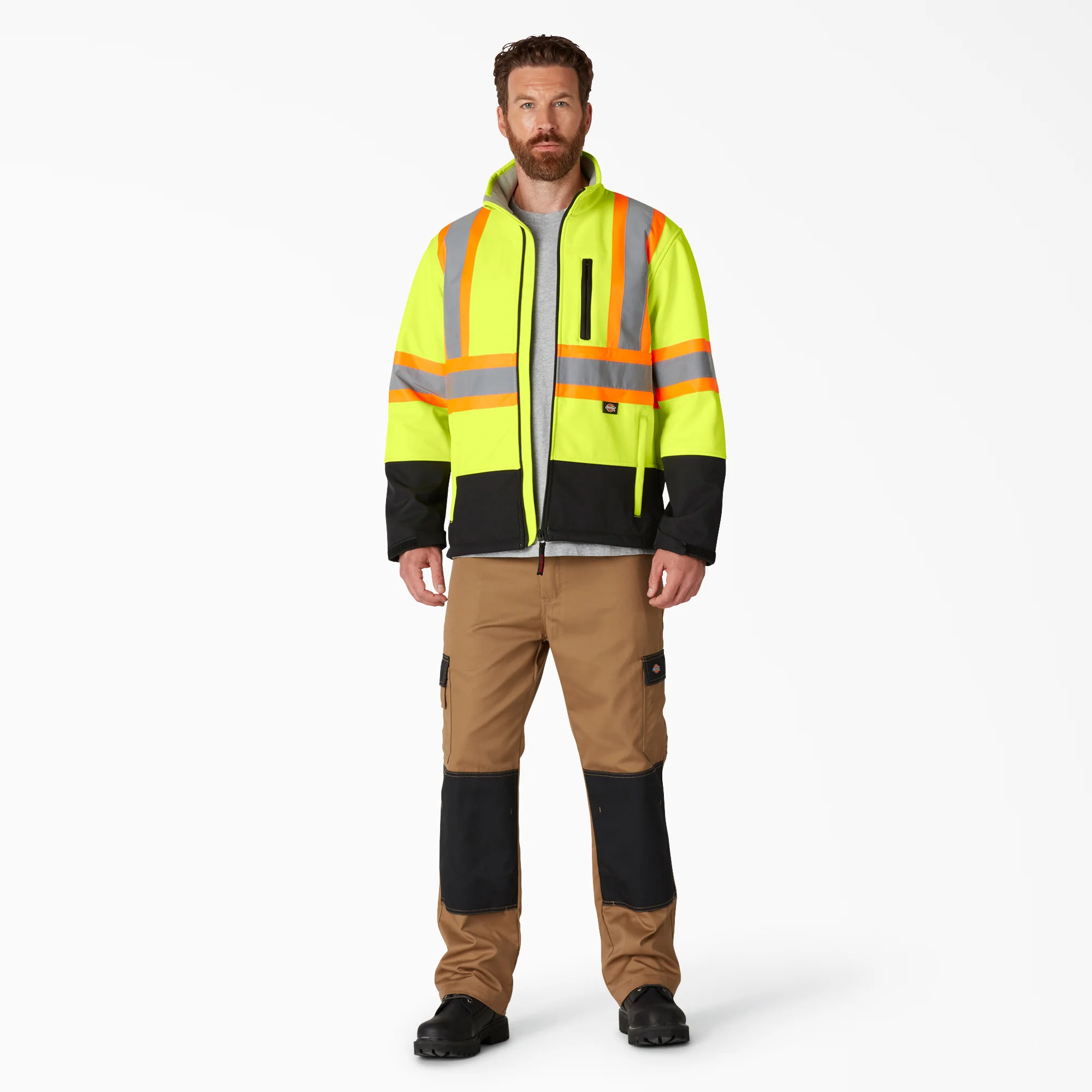 Hi Vis Safety Softshell Jacket - Image 4