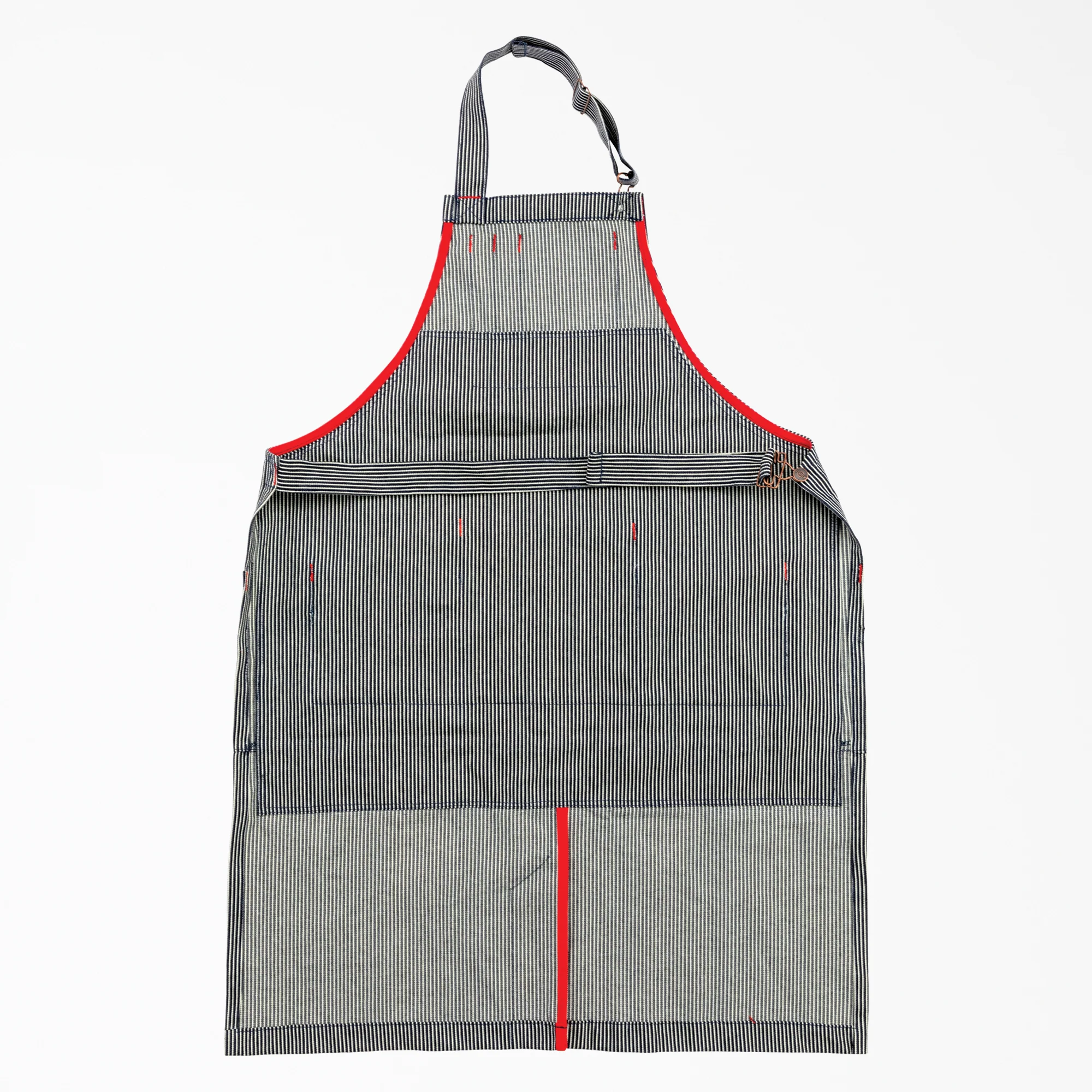 Hickory Stripe Canvas Work Apron - Image 4