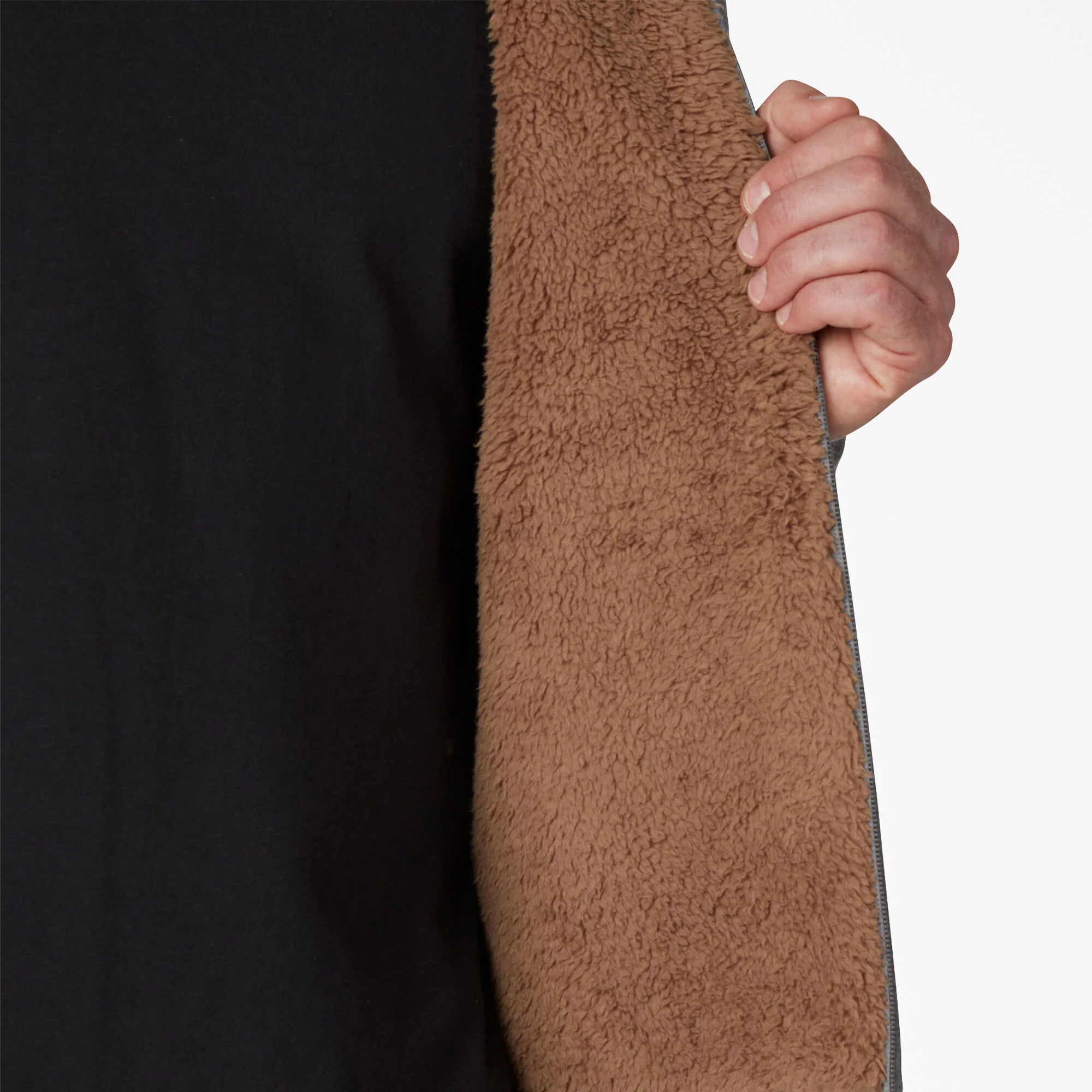 High Pile Fleece Lined Full Zip Hoodie - Image 6