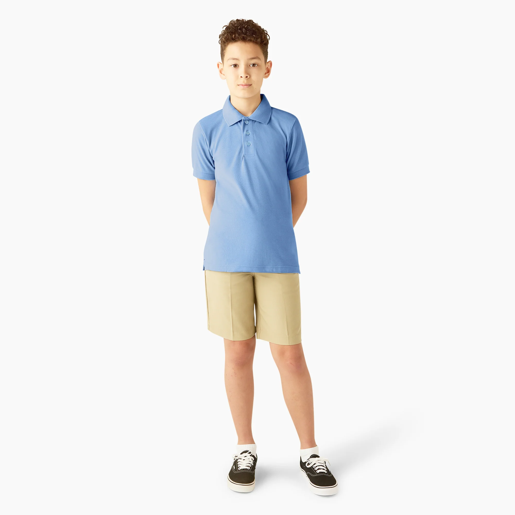Kids' Piqué Short Sleeve Polo - Image 3