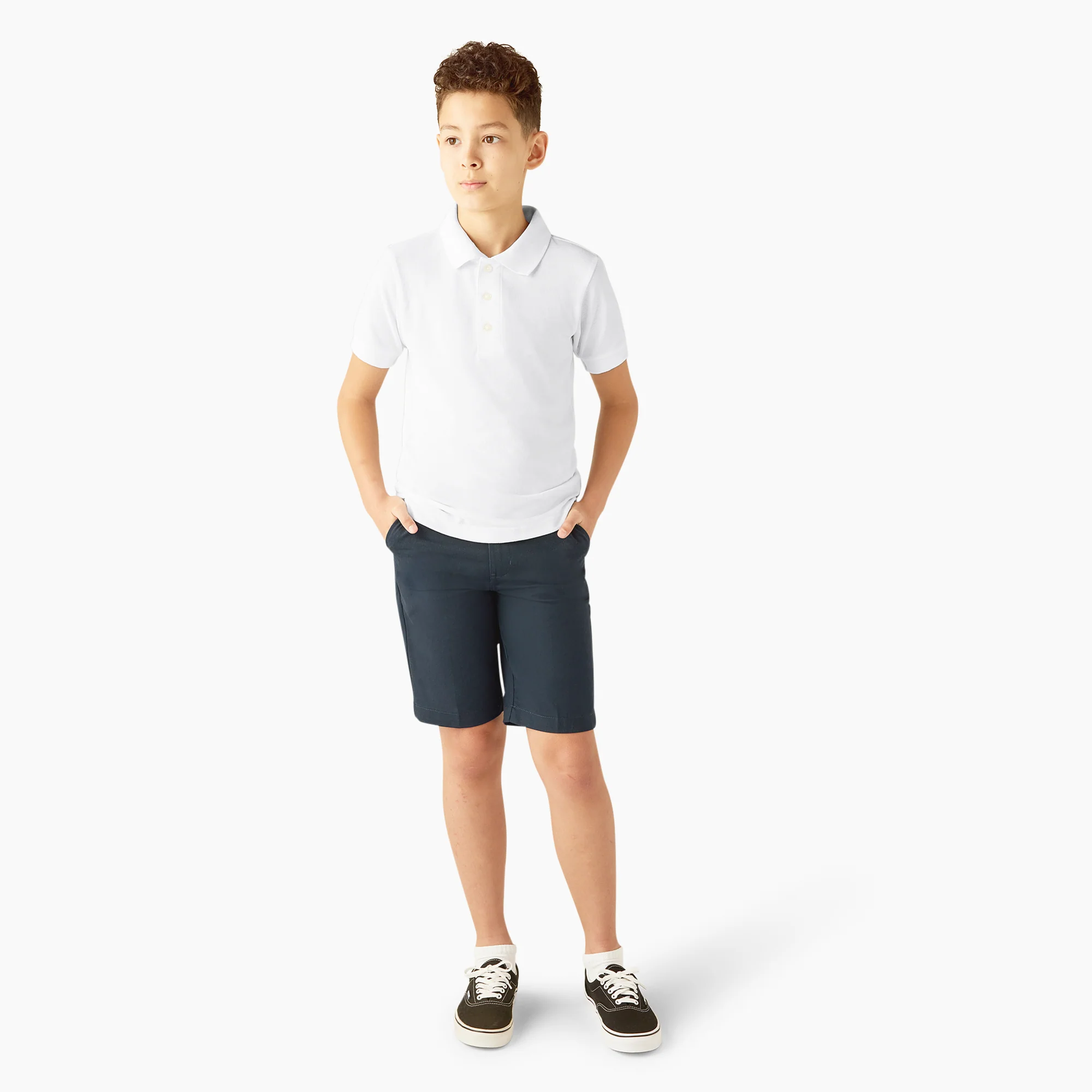 Kids' Piqué Short Sleeve Polo - Image 4