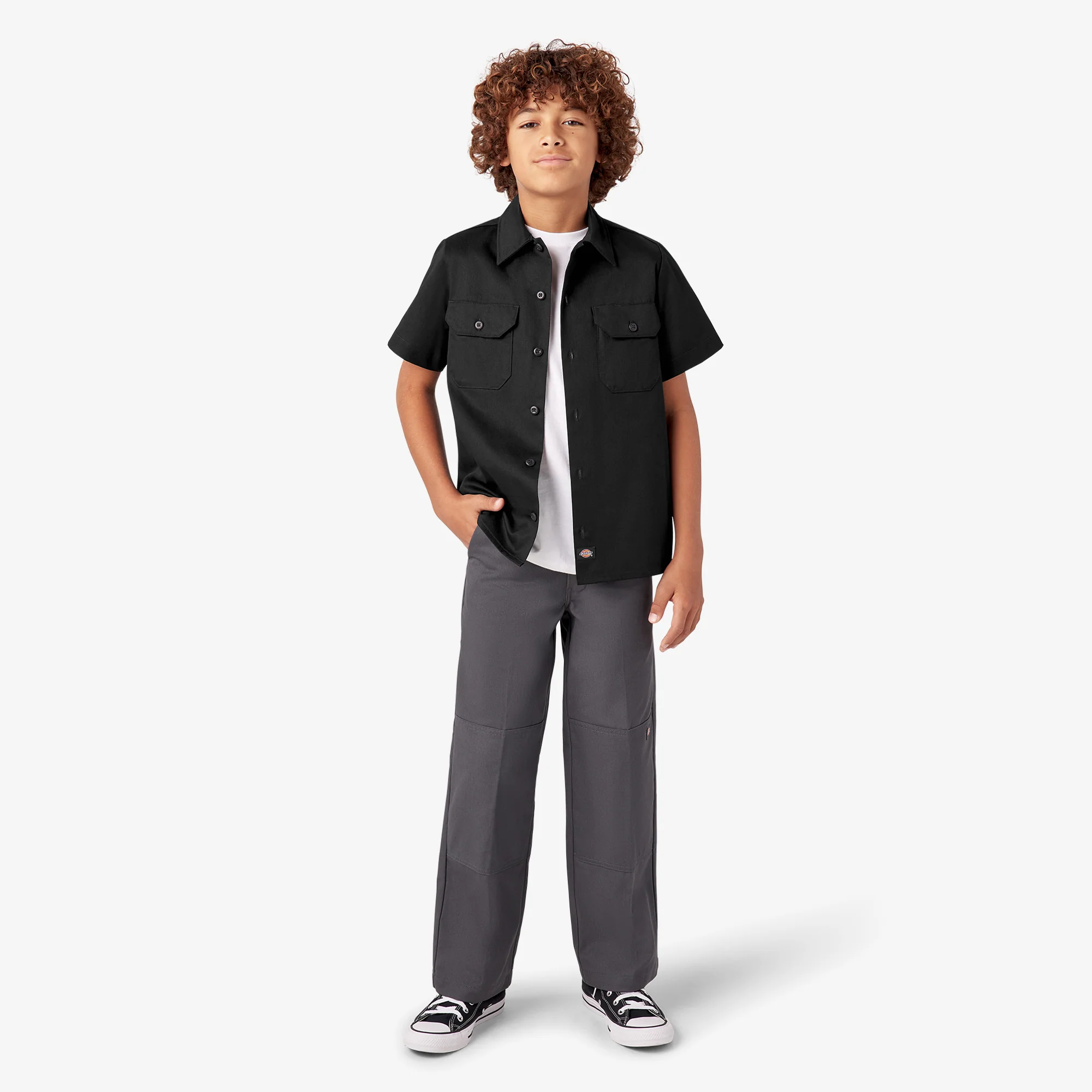 Kids’ Short Sleeve Work Shirt - Image 5