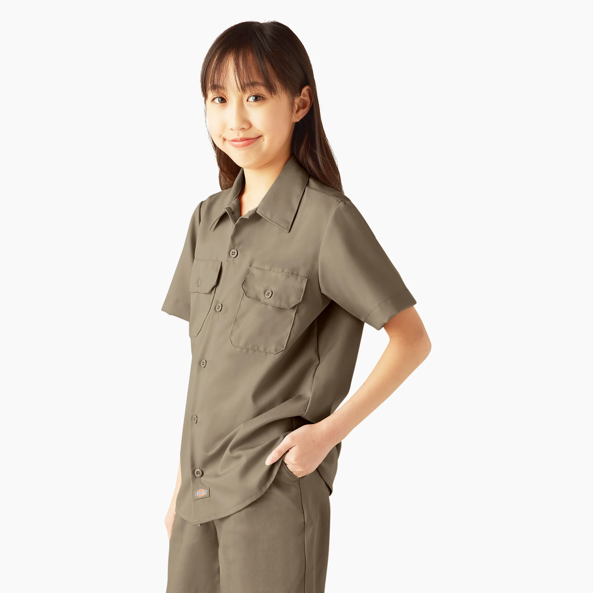 Kids’ Short Sleeve Work Shirt - Image 3