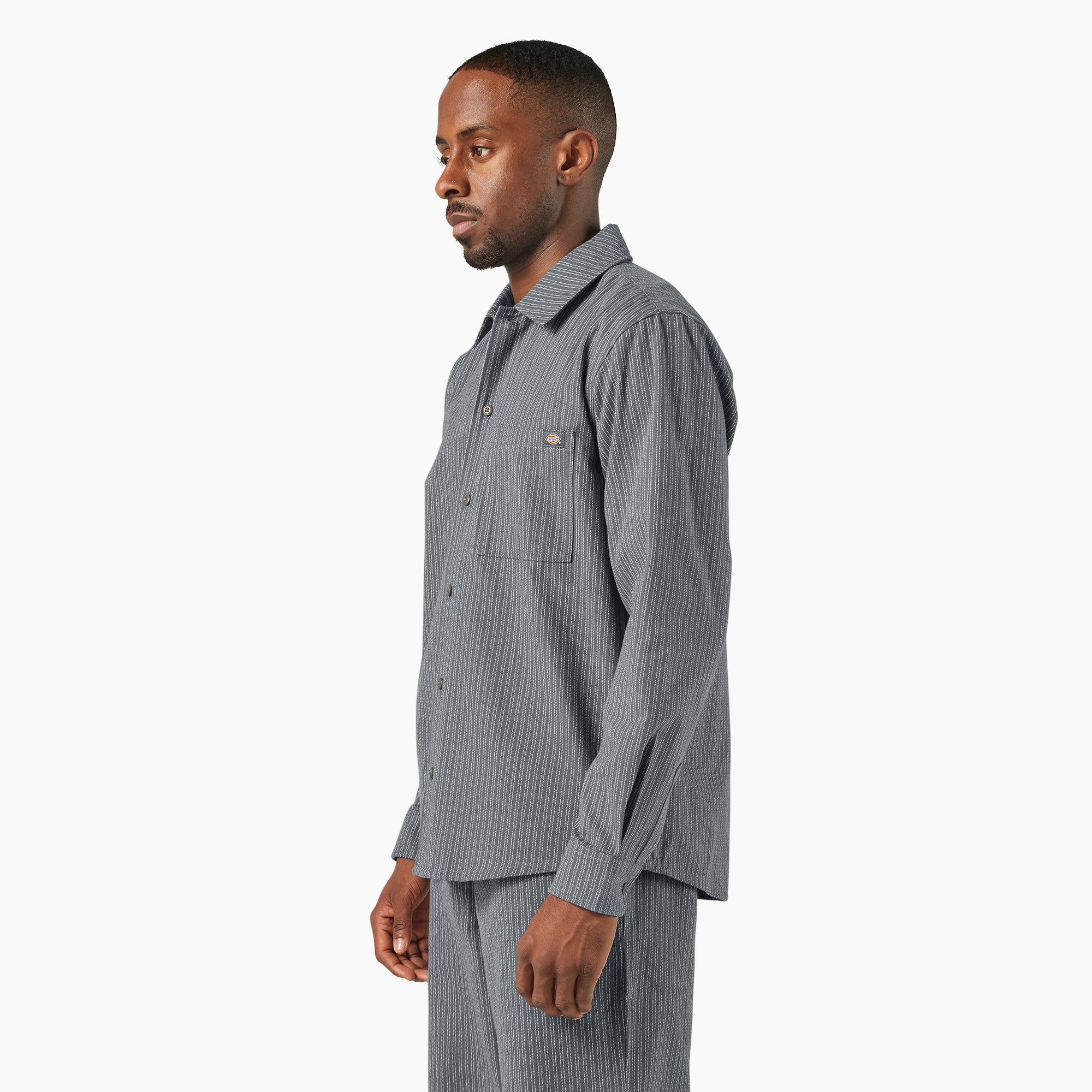 Lima Pinstripe Button-Up Shirt - Image 3