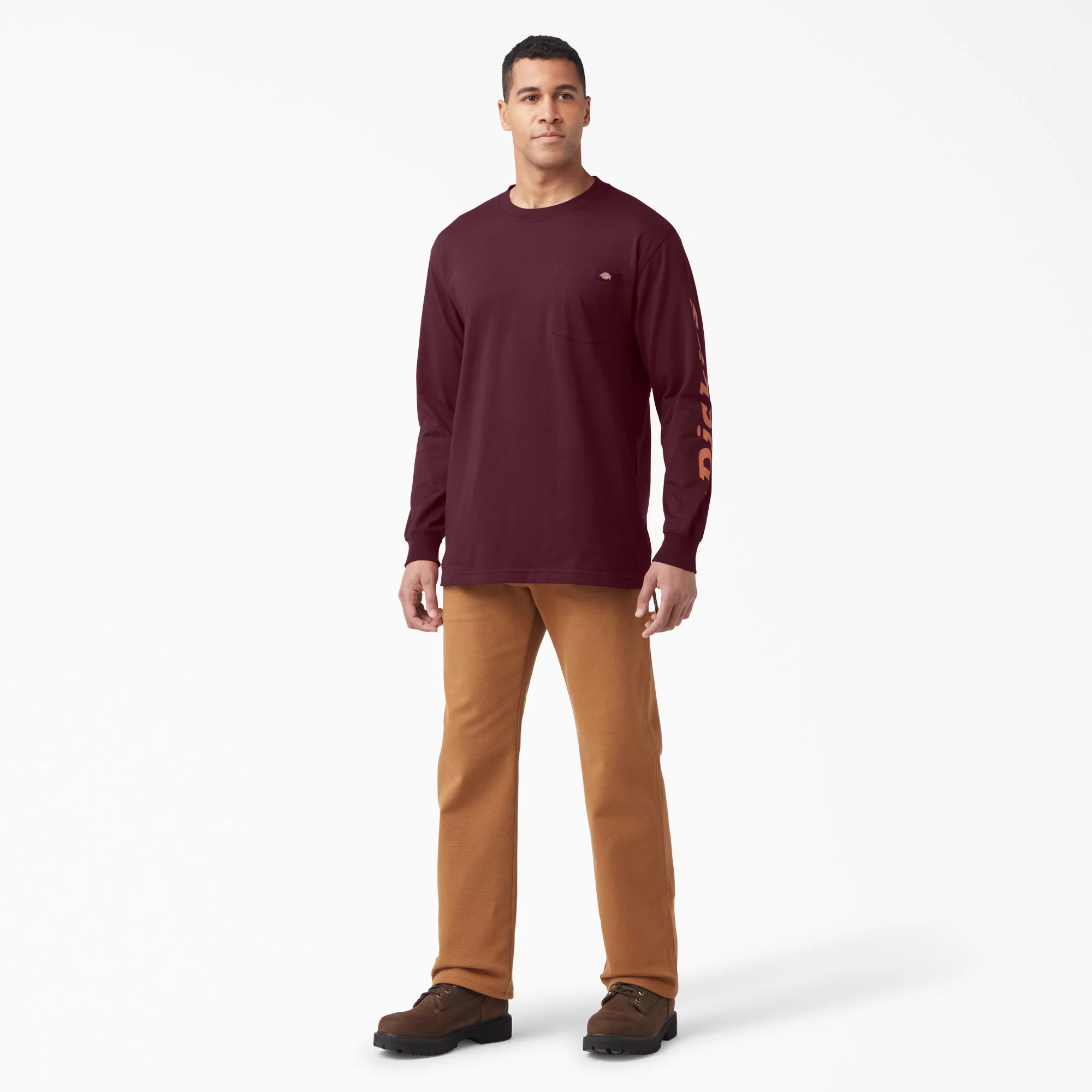 Logo Graphic Long Sleeve Pocket T-Shirt - Image 4