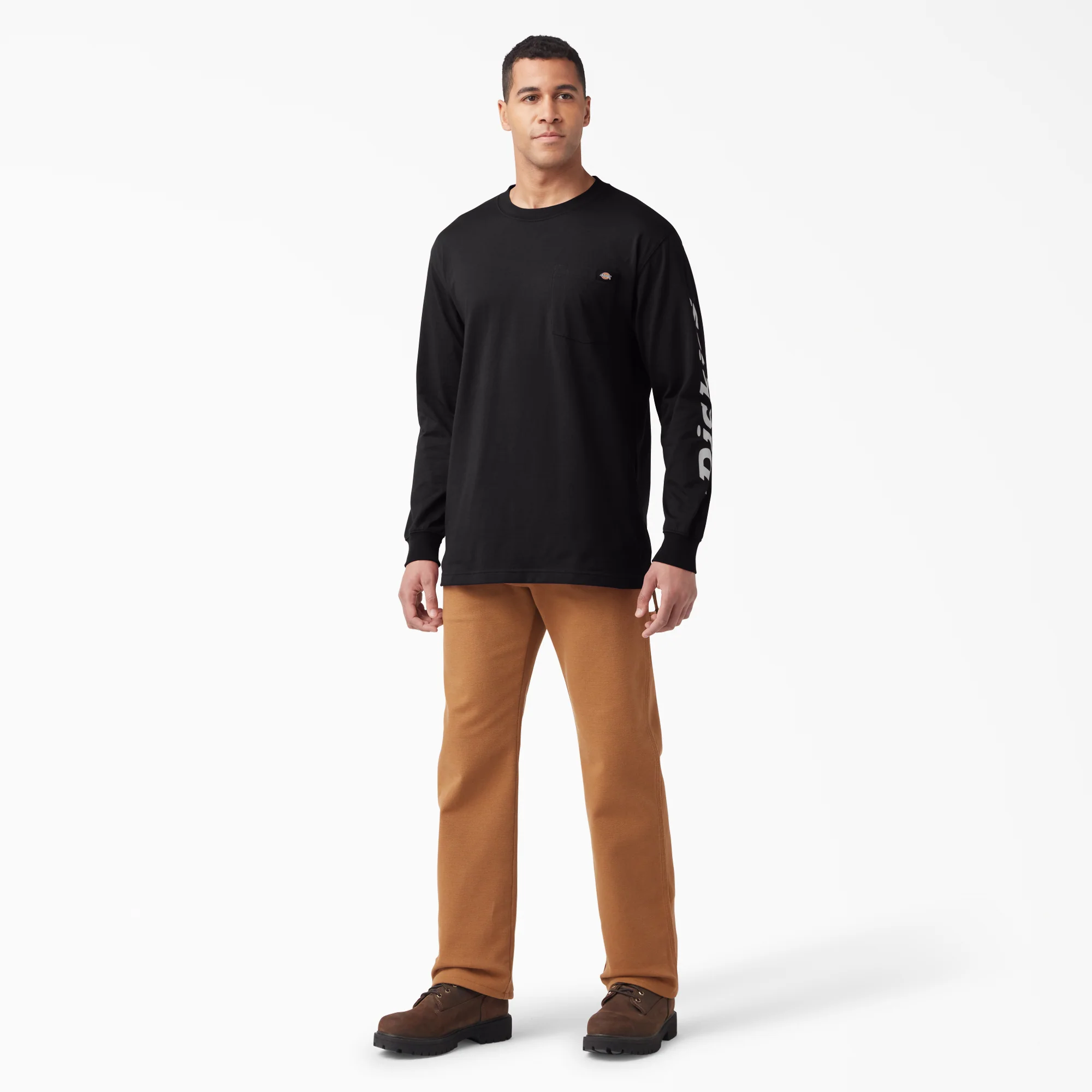 Logo Graphic Long Sleeve Pocket T-Shirt - Image 4
