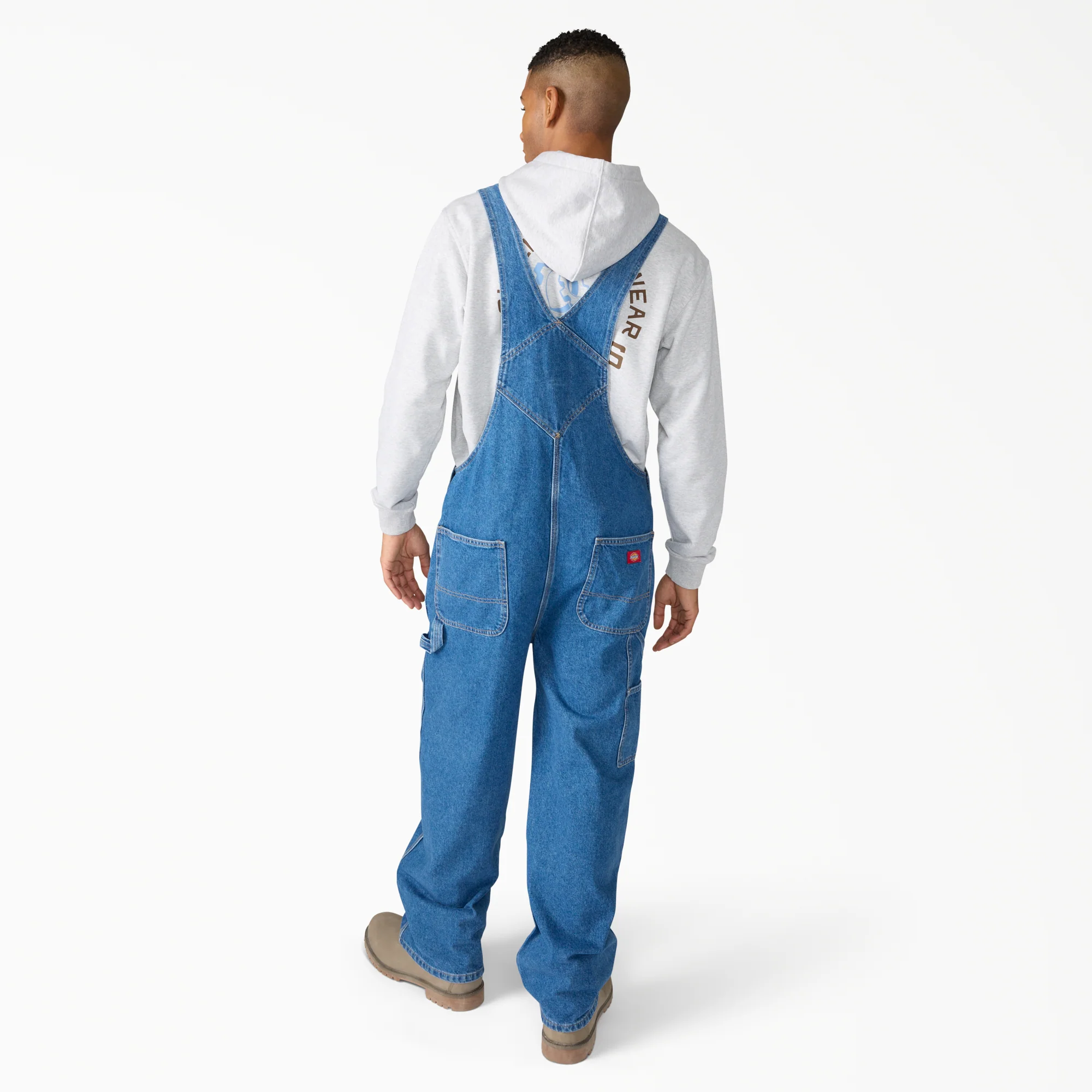 Loose Denim Bib Overalls - Image 2