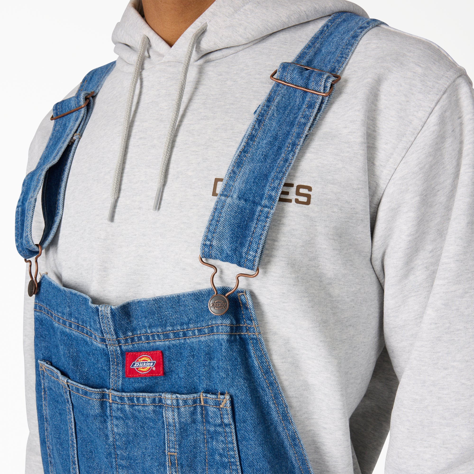 Loose Denim Bib Overalls - Image 5